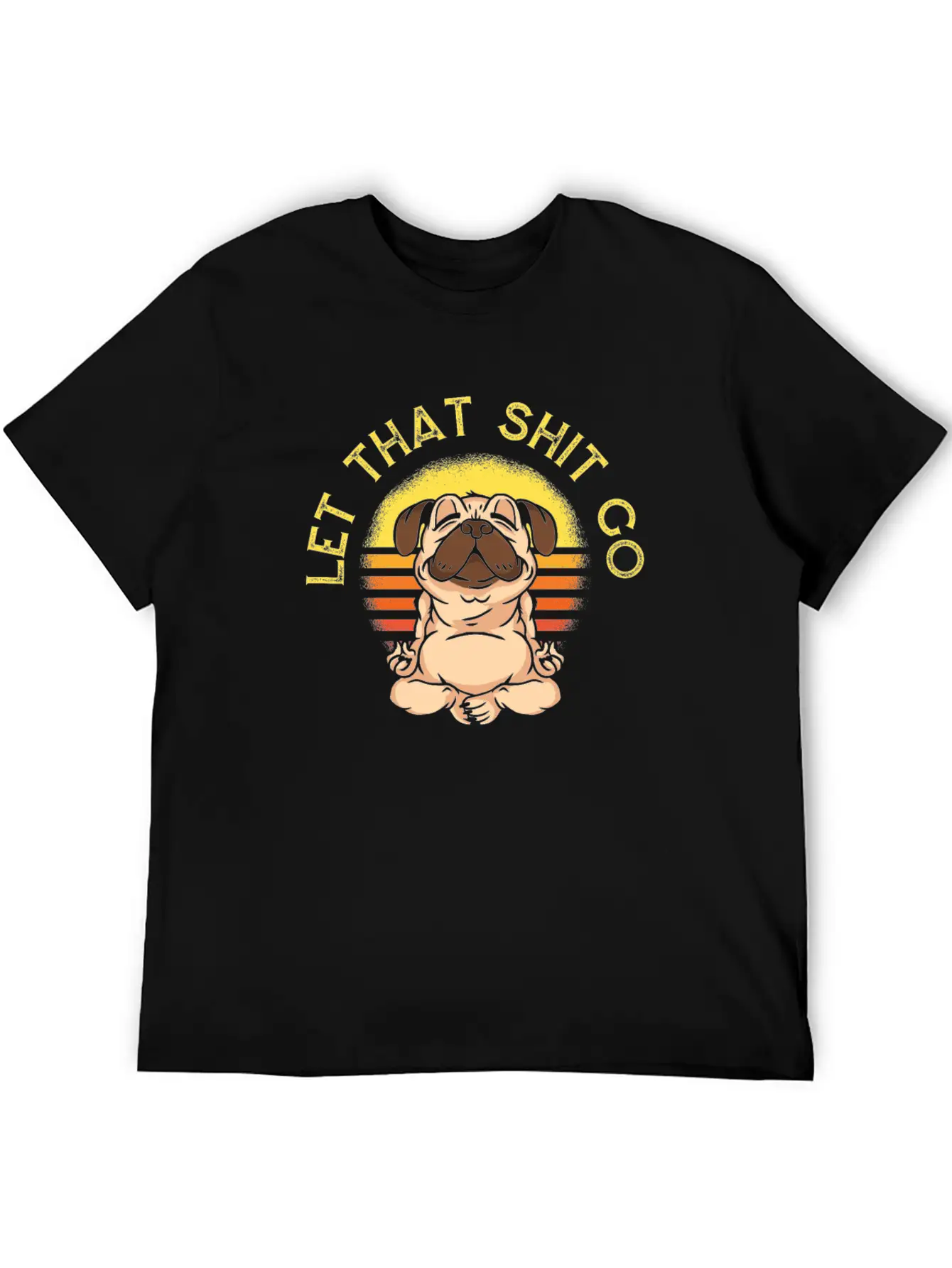 Yoga Cute Yoga Pug Unisex Casual T-Shirt – Clean Design For Daily Comfort