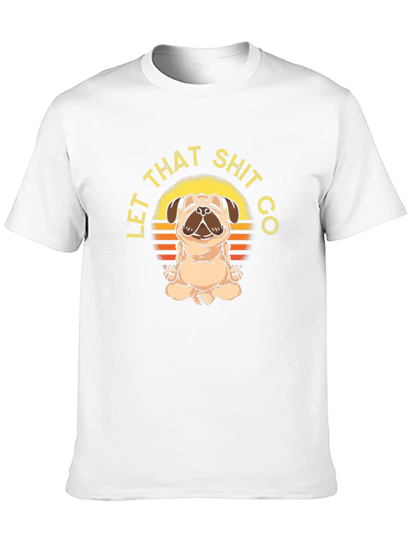 Yoga Cute Yoga Pug Unisex Casual T-Shirt – Clean Design For Daily Comfort