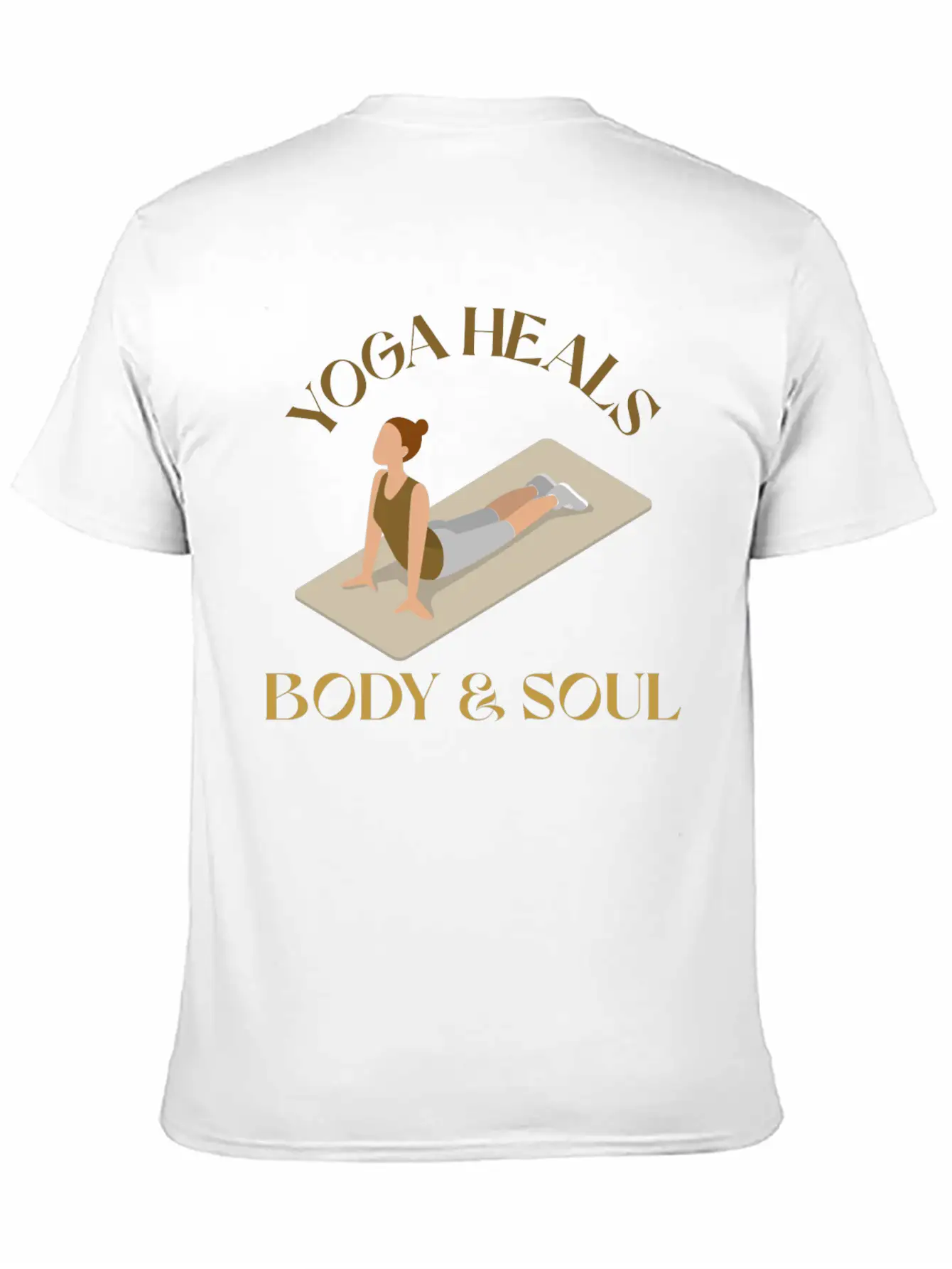 Yoga Heals Body & Soul Yoga Unisex Casual T-Shirt – Clean Design For Daily Comfort