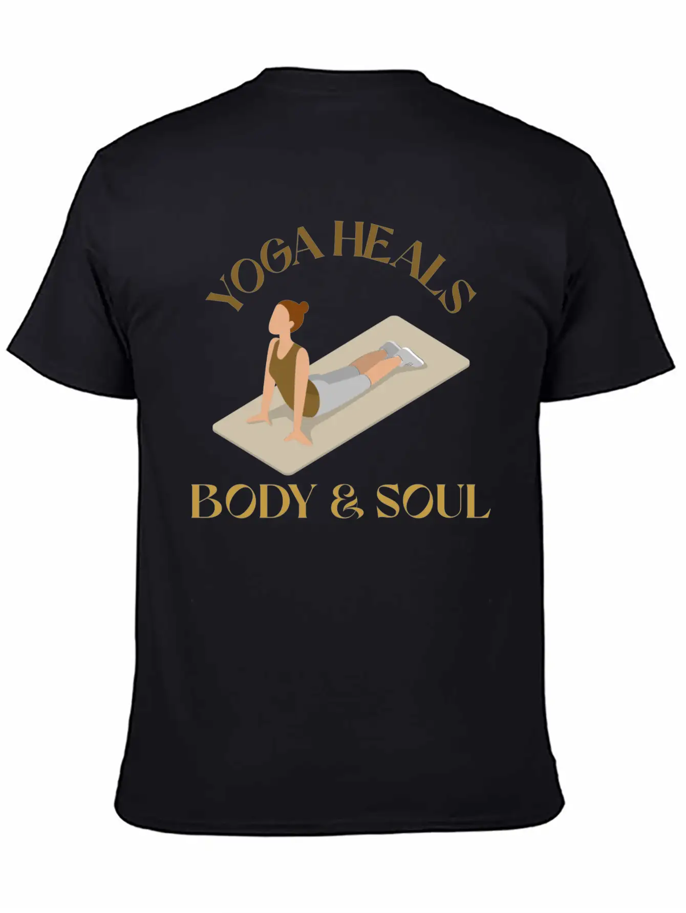 Yoga Heals Body & Soul Yoga Unisex Casual T-Shirt – Clean Design For Daily Comfort