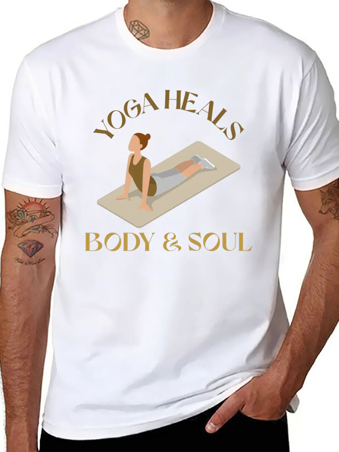 Yoga Heals Body & Soul Yoga Unisex Casual T-Shirt – Clean Design For Daily Comfort