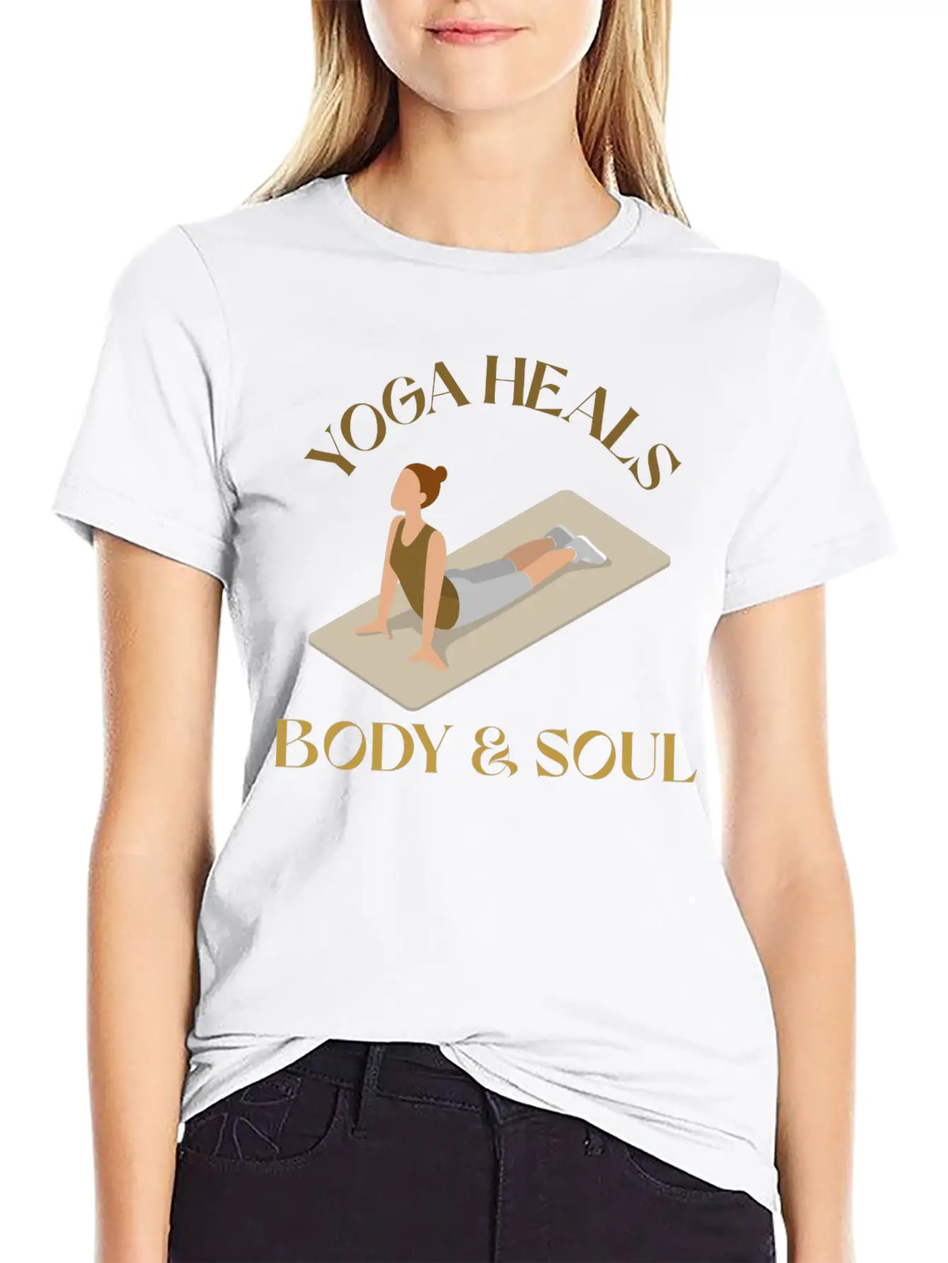 Yoga Heals Body & Soul Yoga Unisex Casual T-Shirt – Clean Design For Daily Comfort