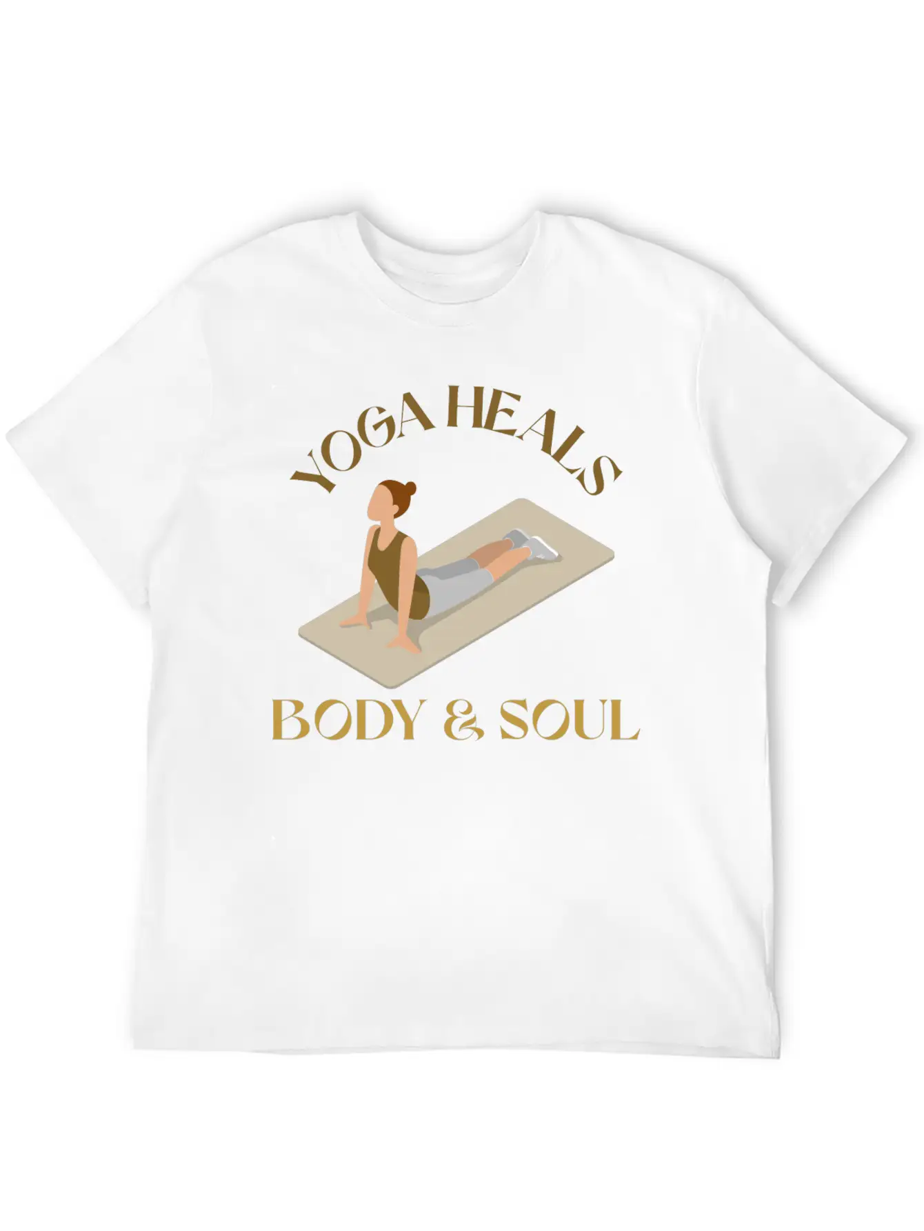 Yoga Heals Body & Soul Yoga Unisex Casual T-Shirt – Clean Design For Daily Comfort