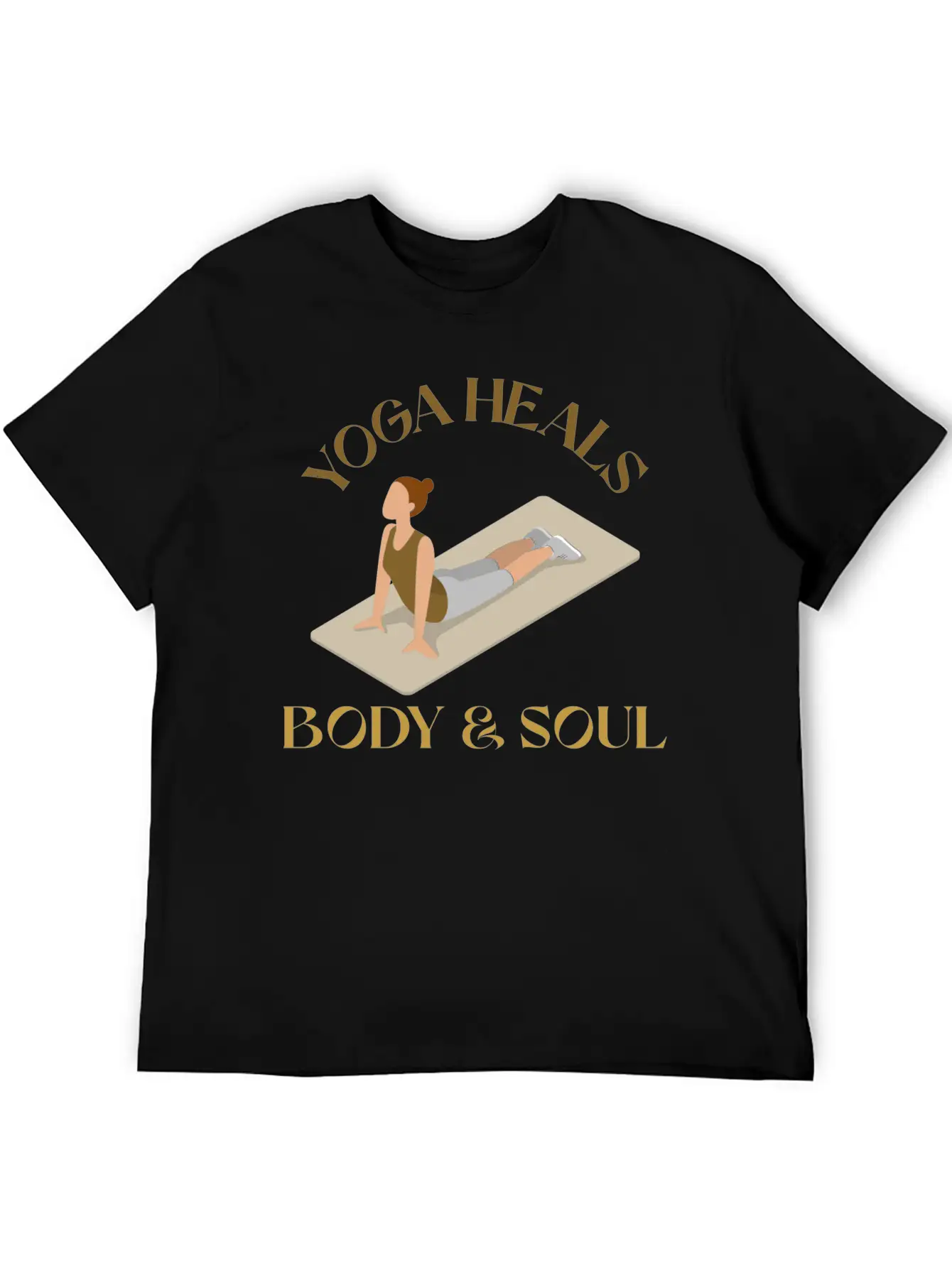 Yoga Heals Body & Soul Yoga Unisex Casual T-Shirt – Clean Design For Daily Comfort
