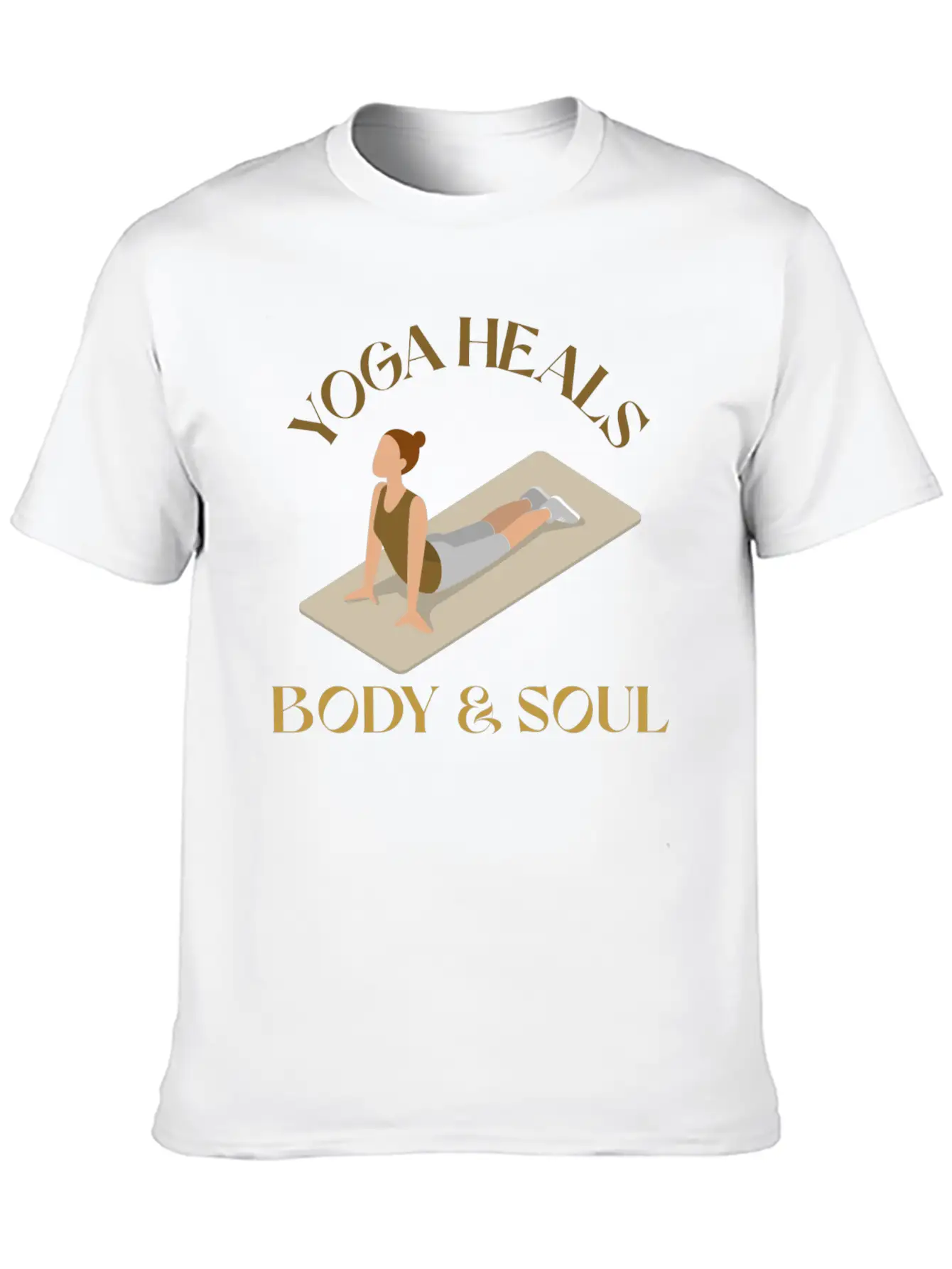 Yoga Heals Body & Soul Yoga Unisex Casual T-Shirt – Clean Design For Daily Comfort