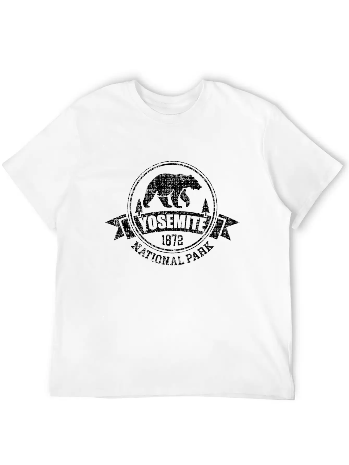 Yosemite National Park Bear Sierra Nevada Unisex Casual T-Shirt – Clean Design For Daily Comfort