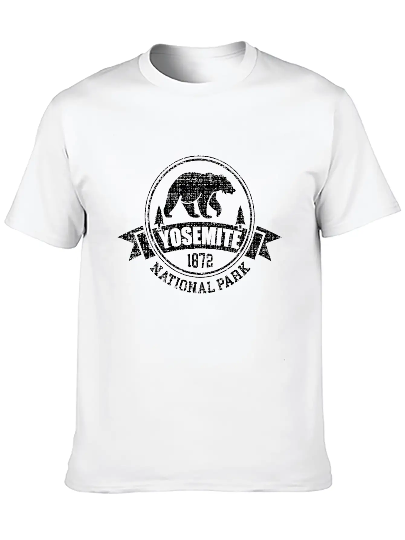 Yosemite National Park Bear Sierra Nevada Unisex Casual T-Shirt – Clean Design For Daily Comfort