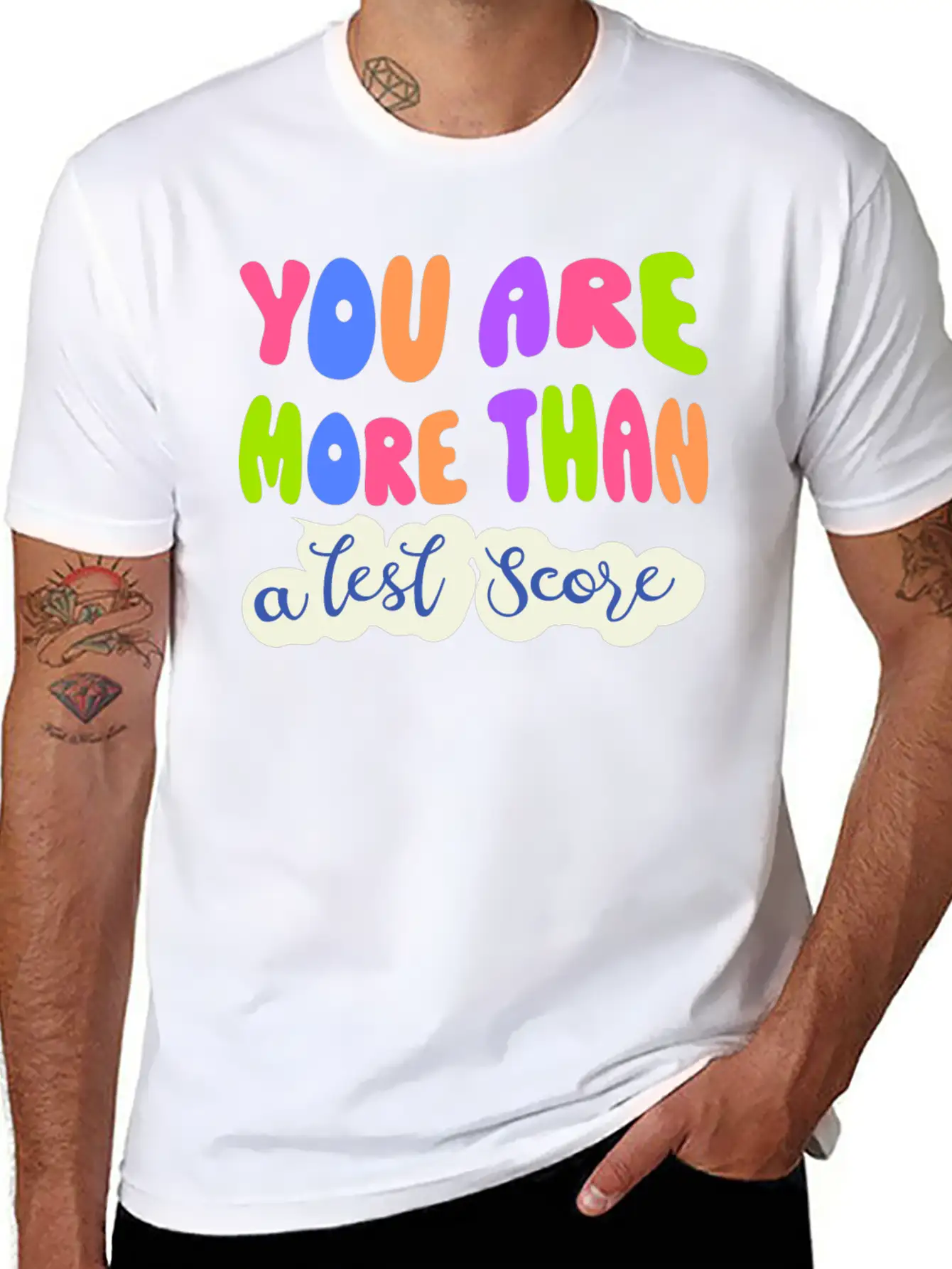 You Are More Than A Test Score Unisex Casual T-Shirt – Clean Design For Daily Comfort