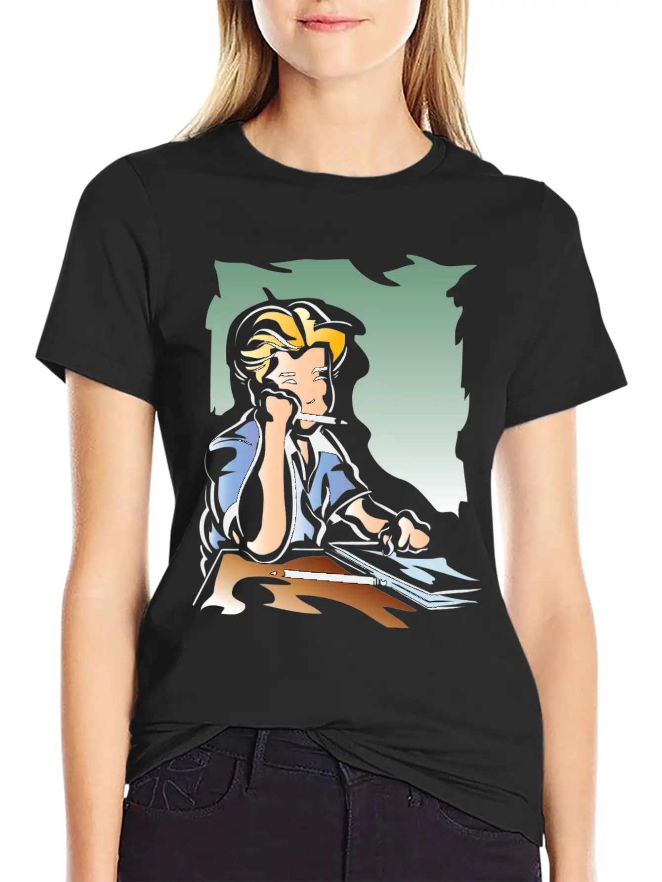 Young Boy Reading Unisex Casual T-Shirt – Clean Design For Daily Comfort