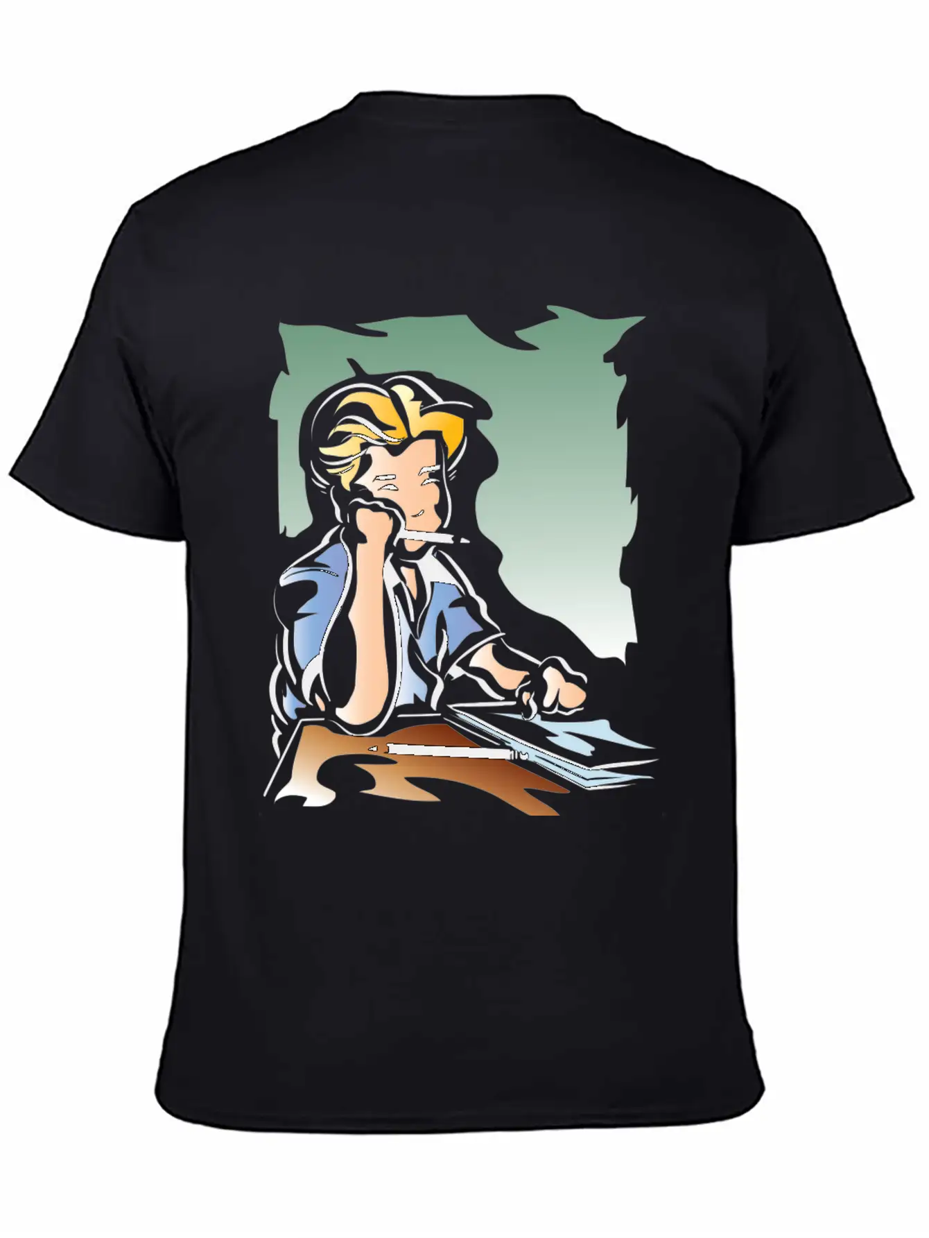 Young Boy Reading Unisex Casual T-Shirt – Clean Design For Daily Comfort