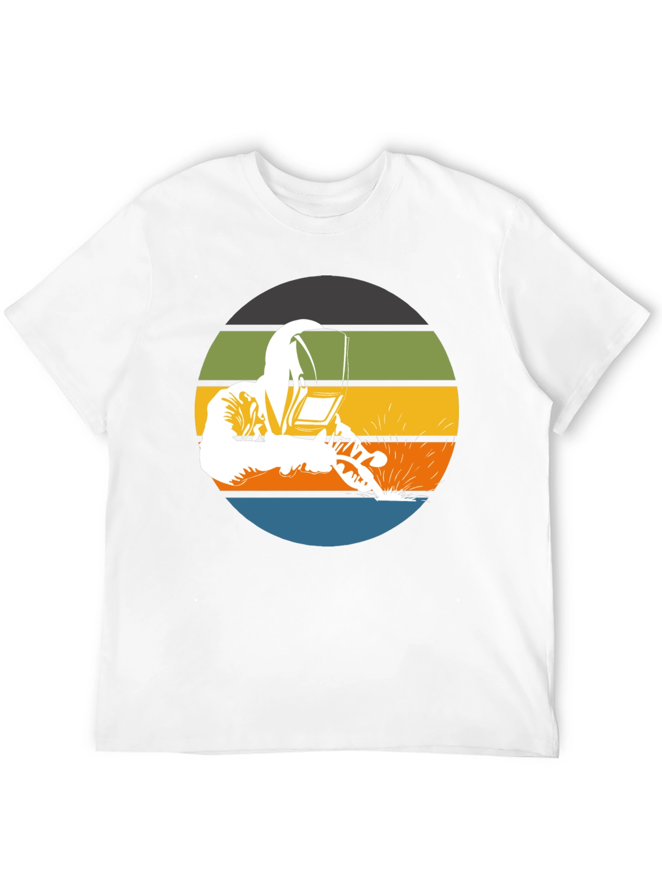 Welder Graphic Tee - Retro Style Welding T-Shirt