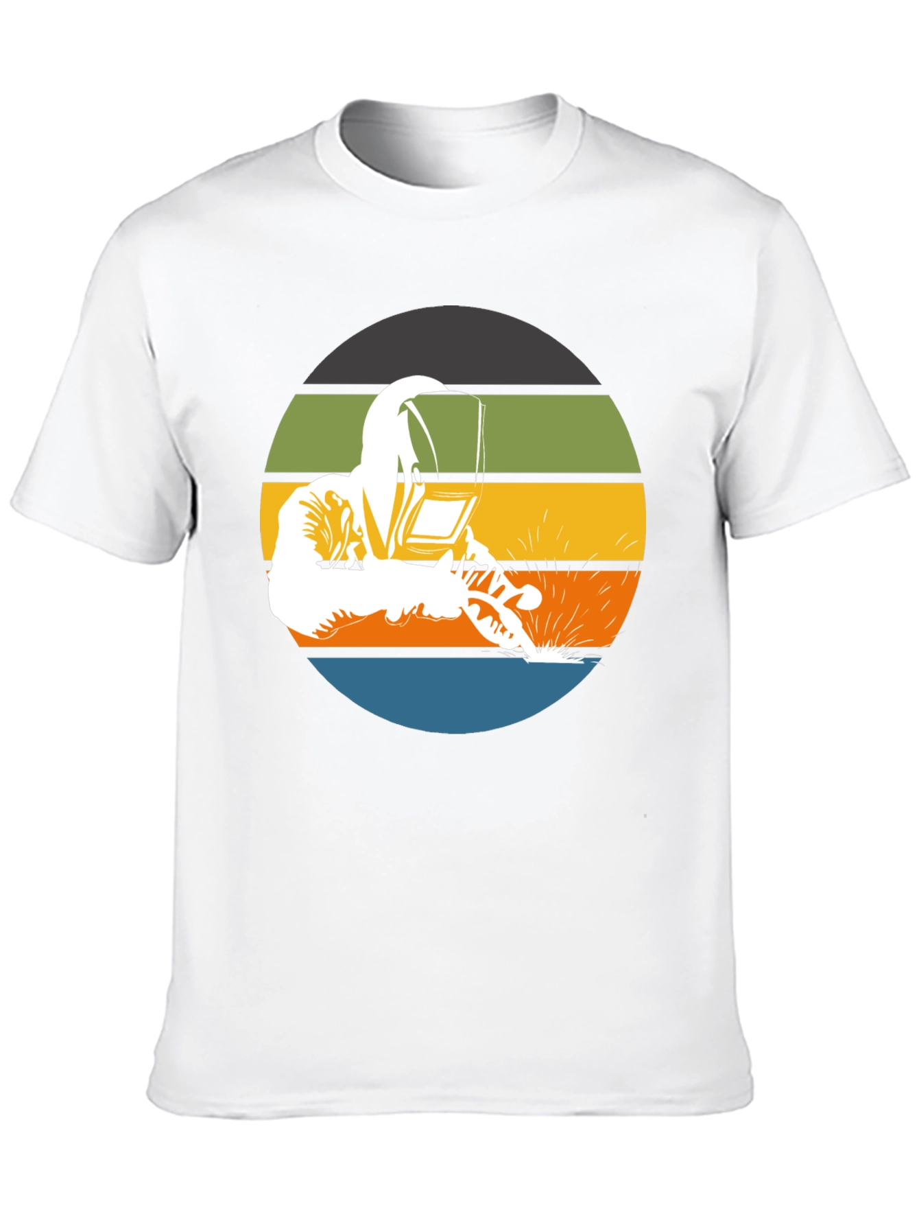 Welder Graphic Tee - Retro Style Welding T-Shirt