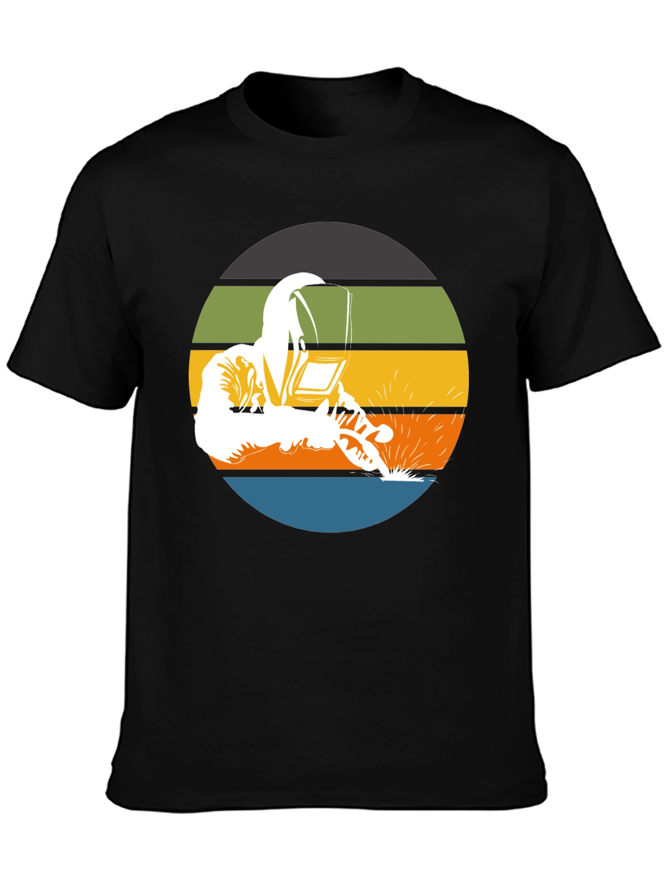 Welder Graphic Tee - Retro Style Welding T-Shirt