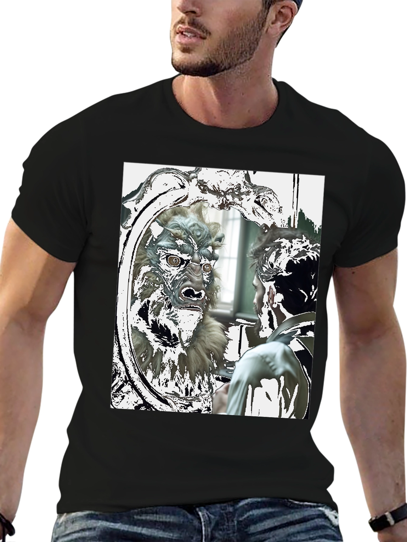 Monster Reflection Graphic Tee