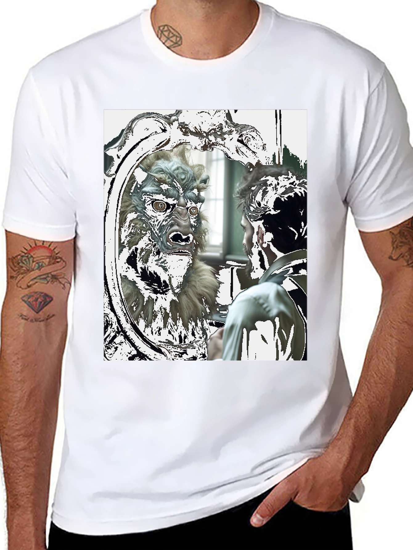 Monster Reflection Graphic Tee