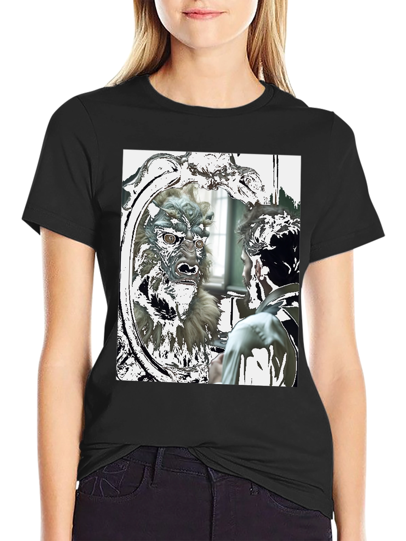 Monster Reflection Graphic Tee