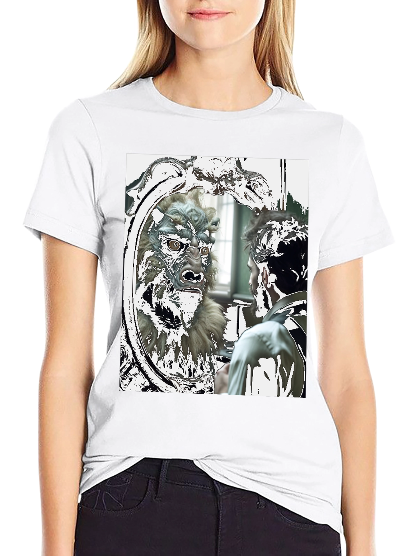Monster Reflection Graphic Tee