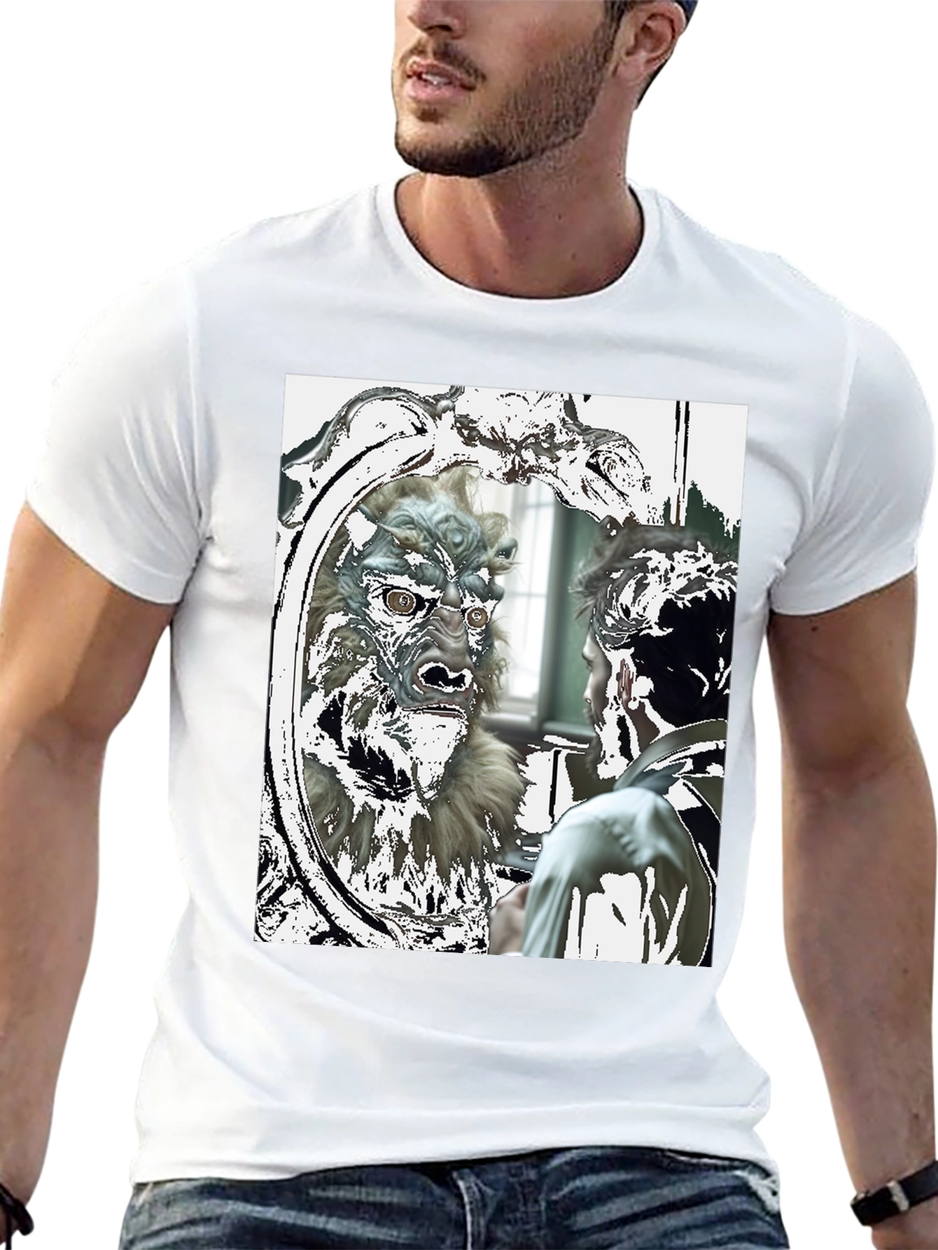 Monster Reflection Graphic Tee