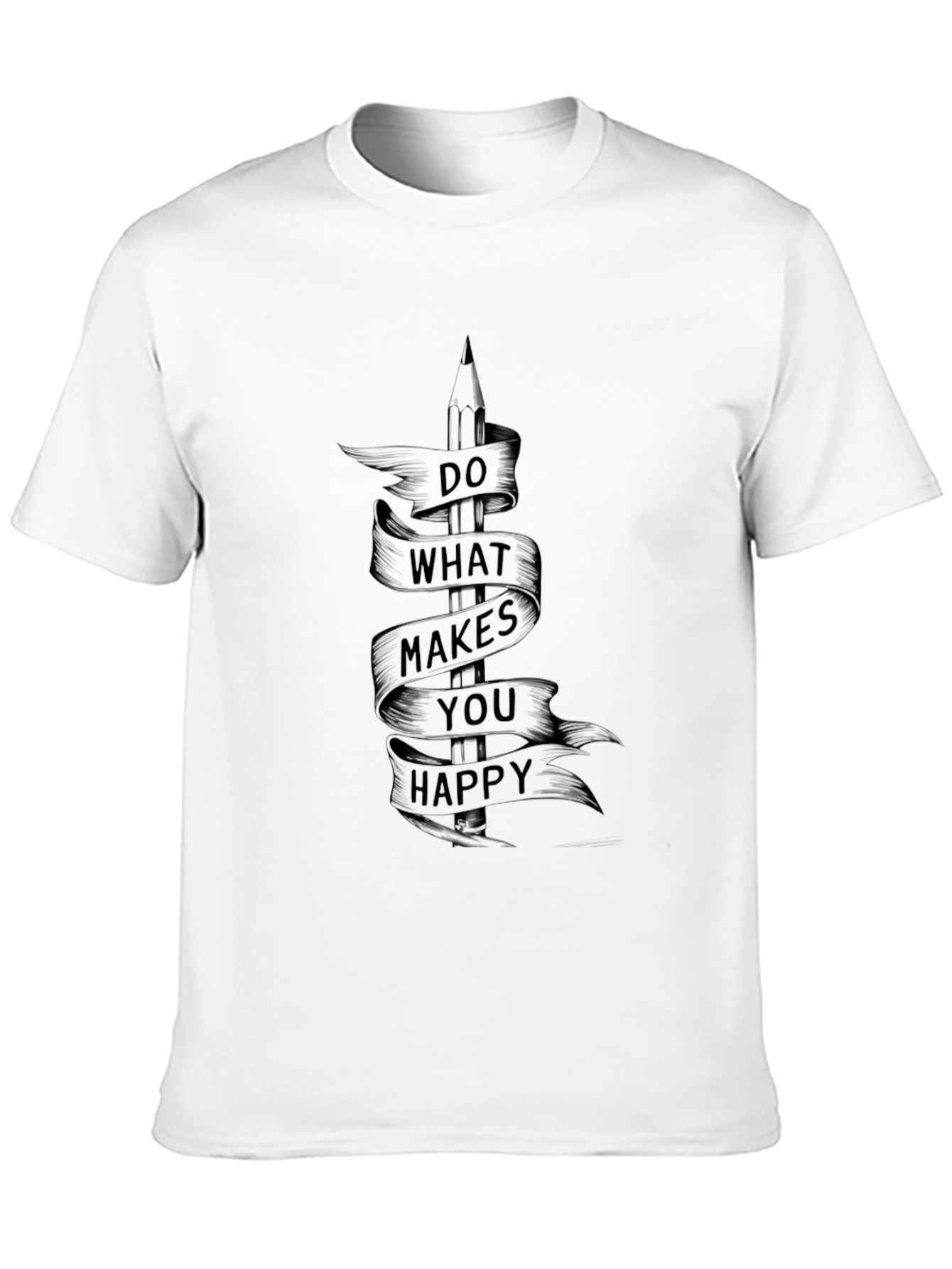 Inspirational Graphic Tee - Do What Makes You Happy
