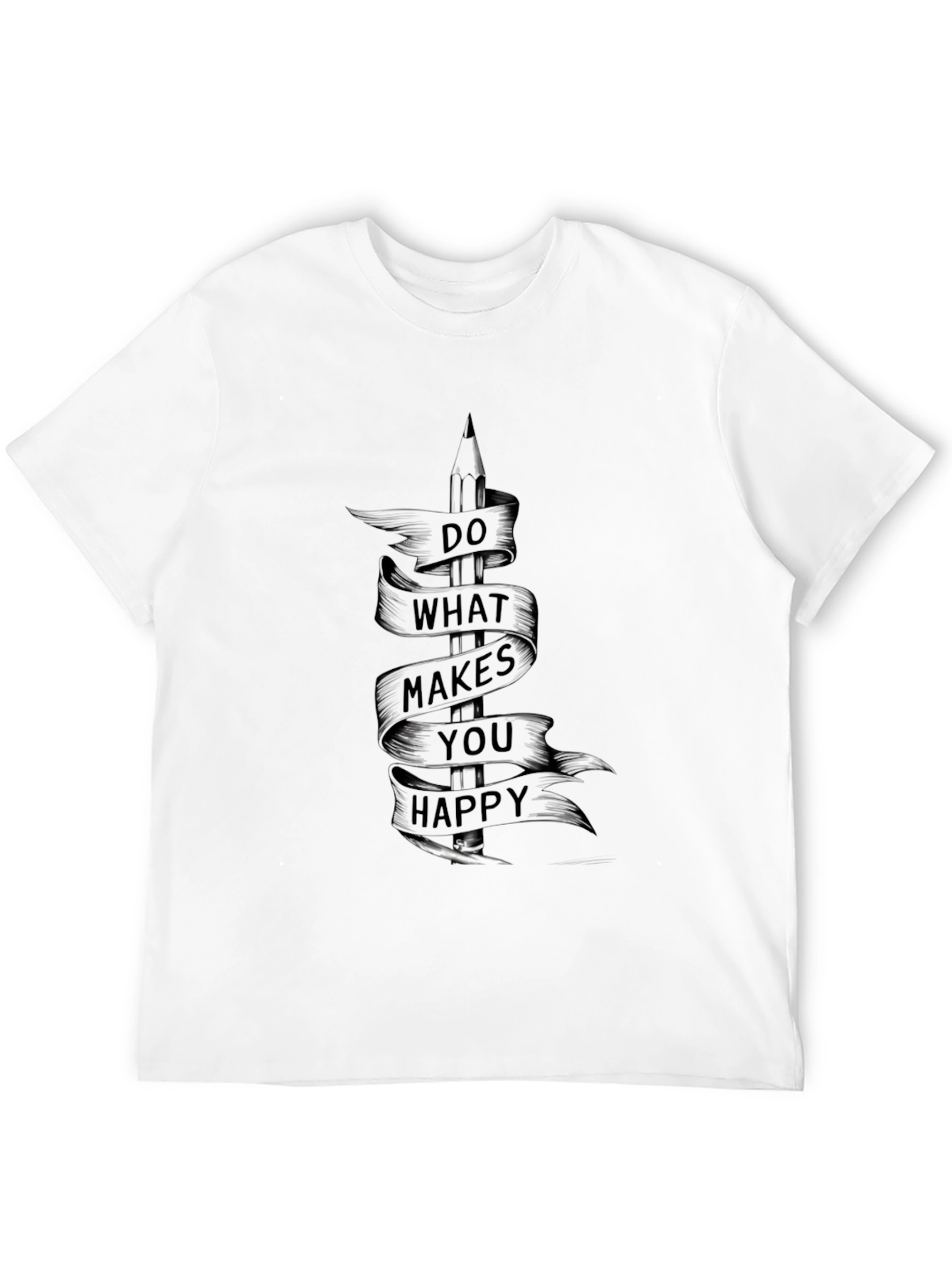 Inspirational Graphic Tee - Do What Makes You Happy