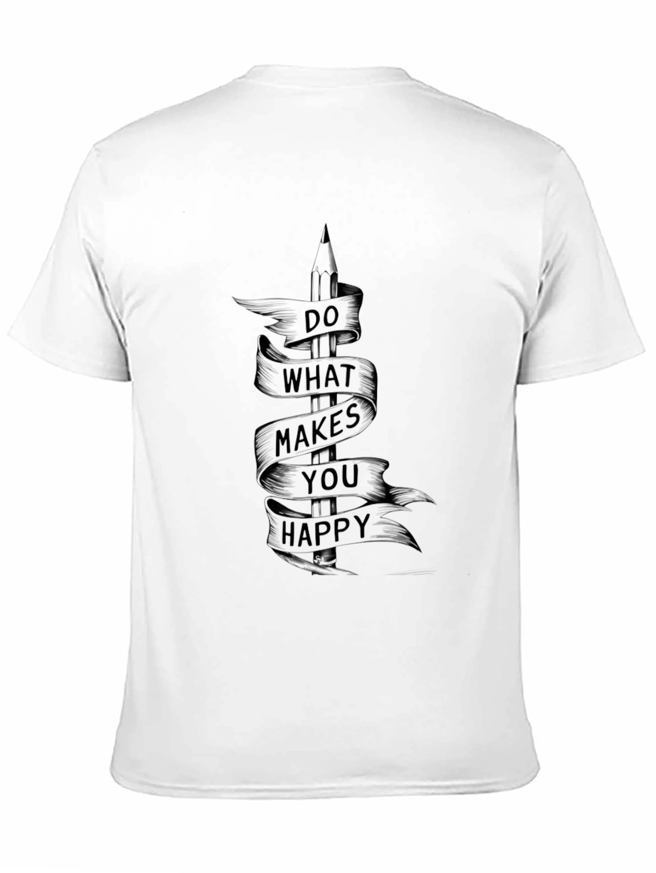 Inspirational Graphic Tee - Do What Makes You Happy