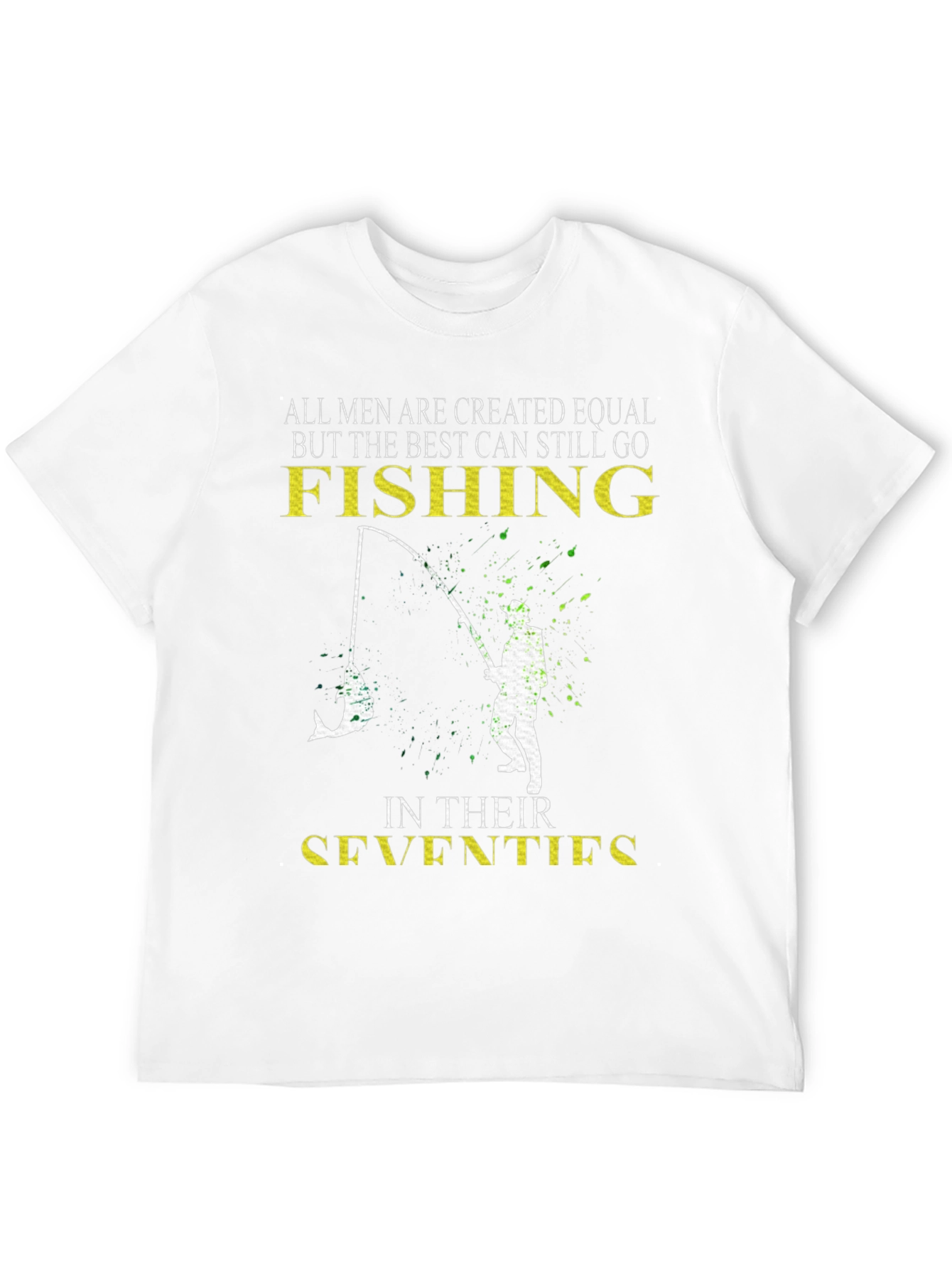 Fishing in Their Seventies Mens T-Shirt