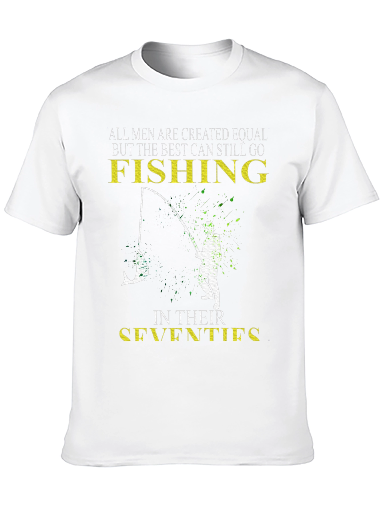 Fishing in Their Seventies Mens T-Shirt
