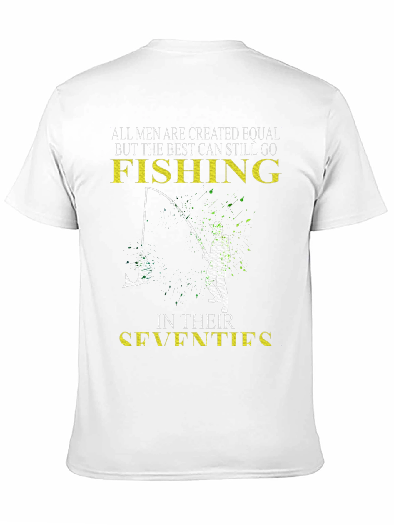Fishing in Their Seventies Mens T-Shirt