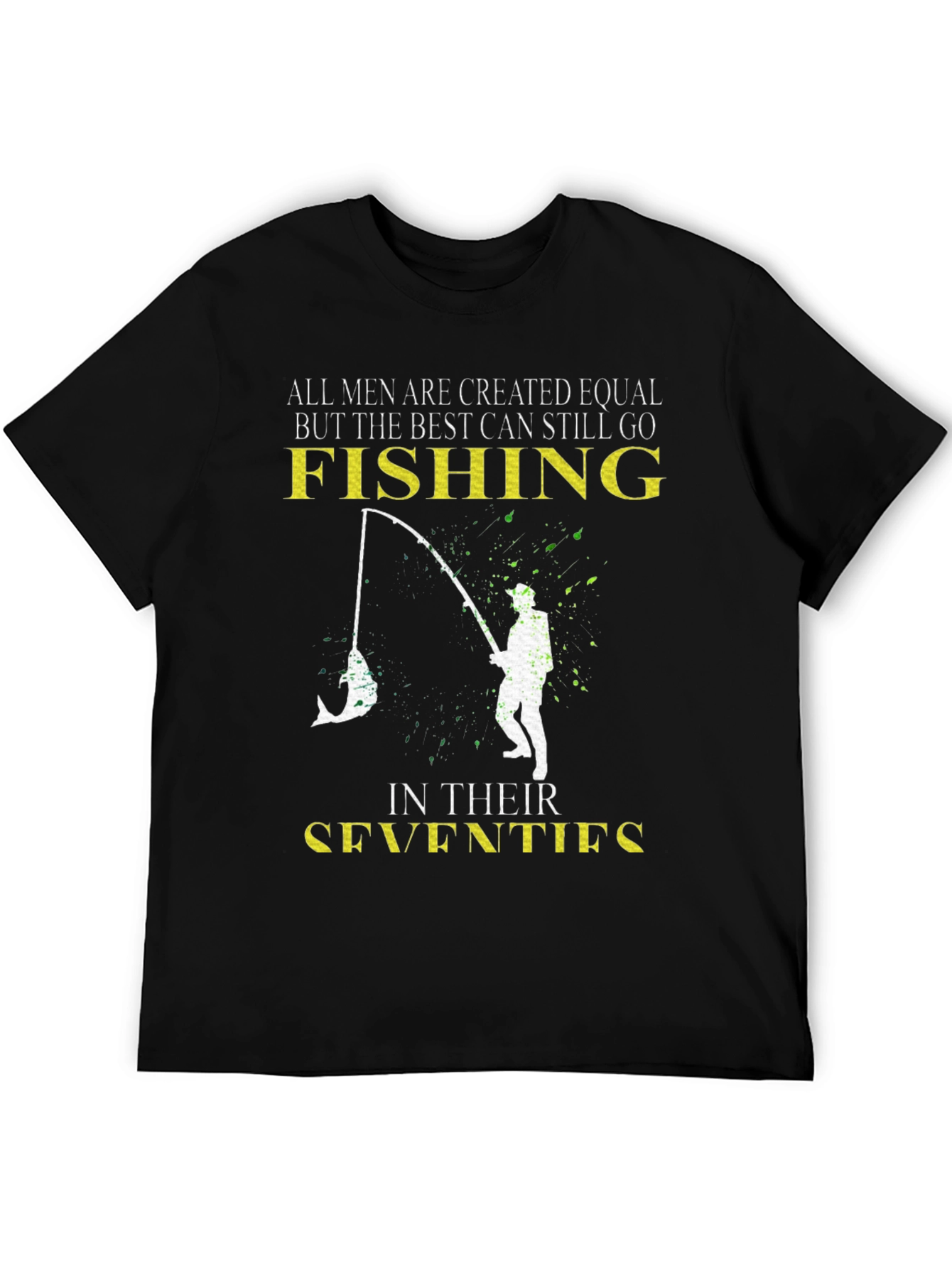 Fishing in Their Seventies Mens T-Shirt