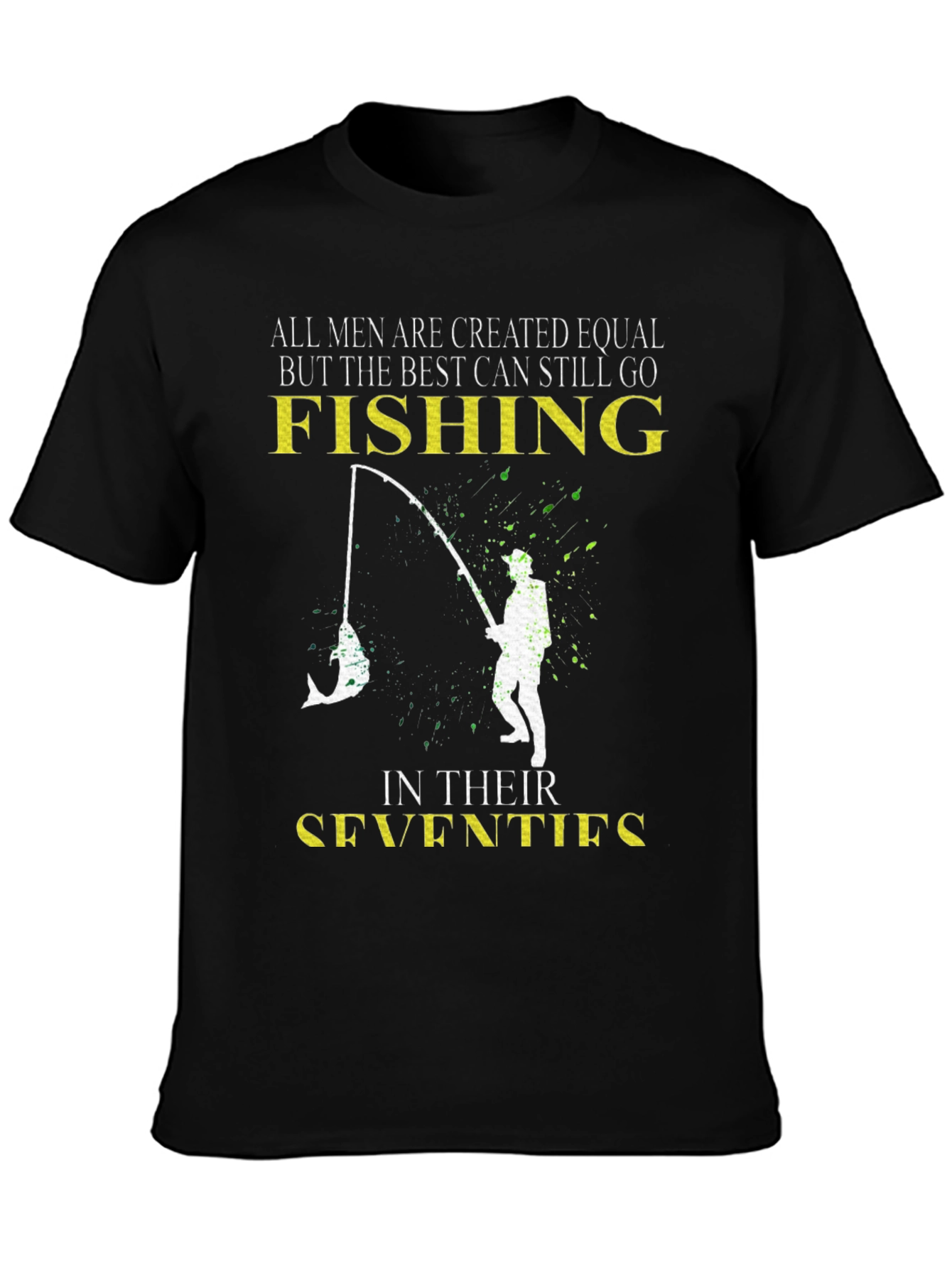 Fishing in Their Seventies Mens T-Shirt