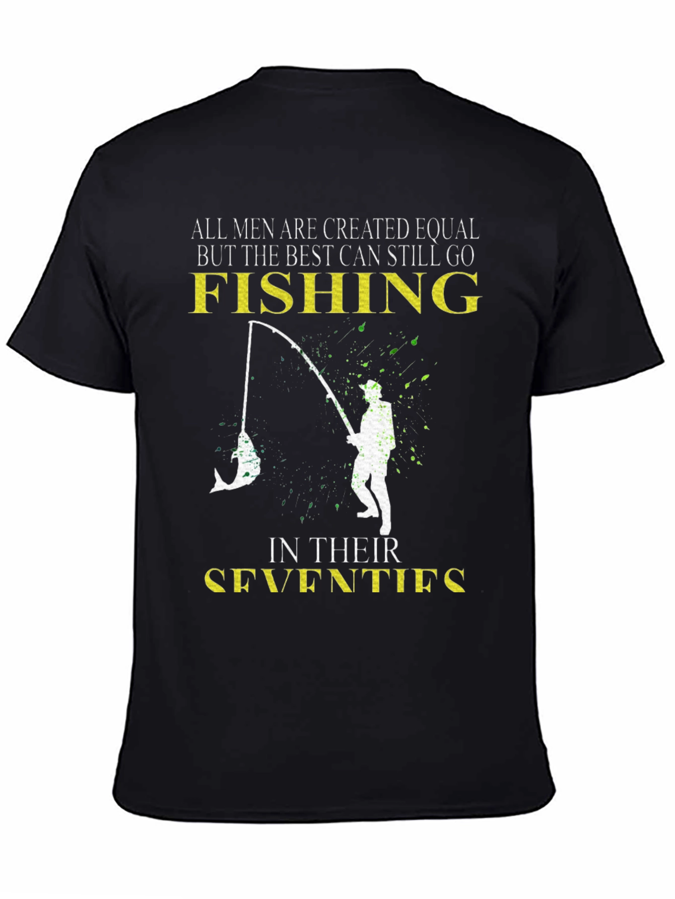 Fishing in Their Seventies Mens T-Shirt