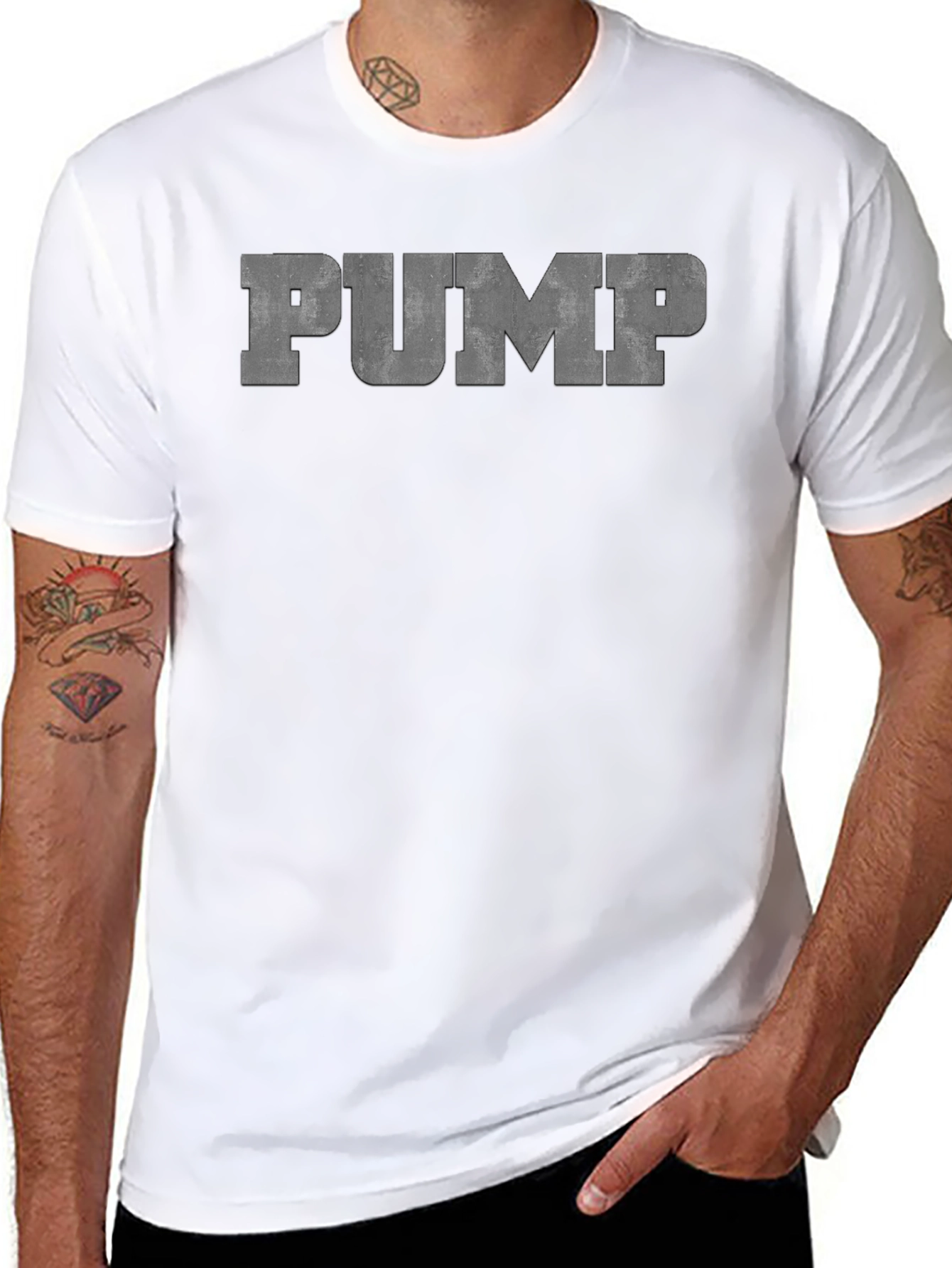 Mens Black PUMP Graphic Tee