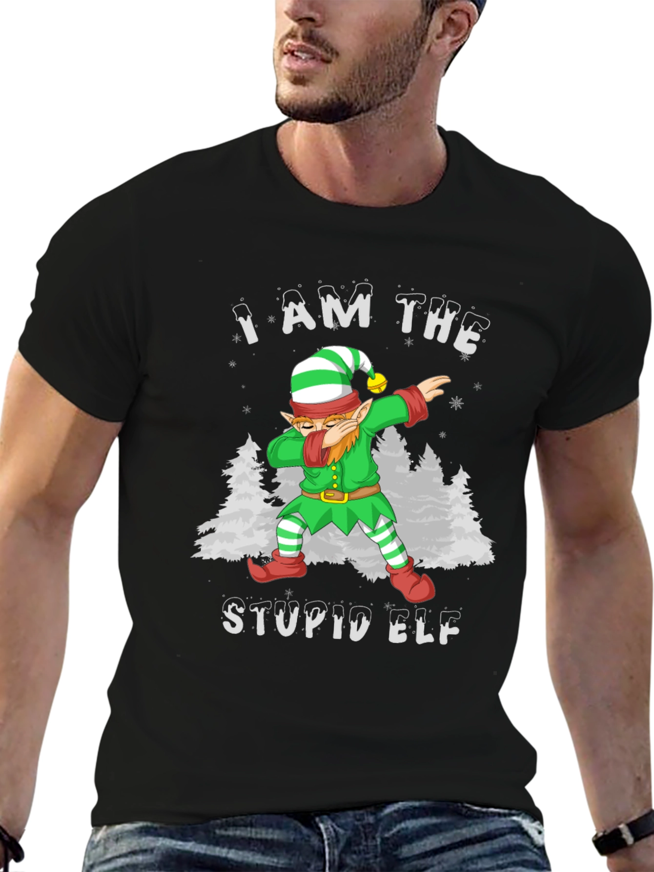 I Am The Stupid Elf T-Shirt Christmas Holiday