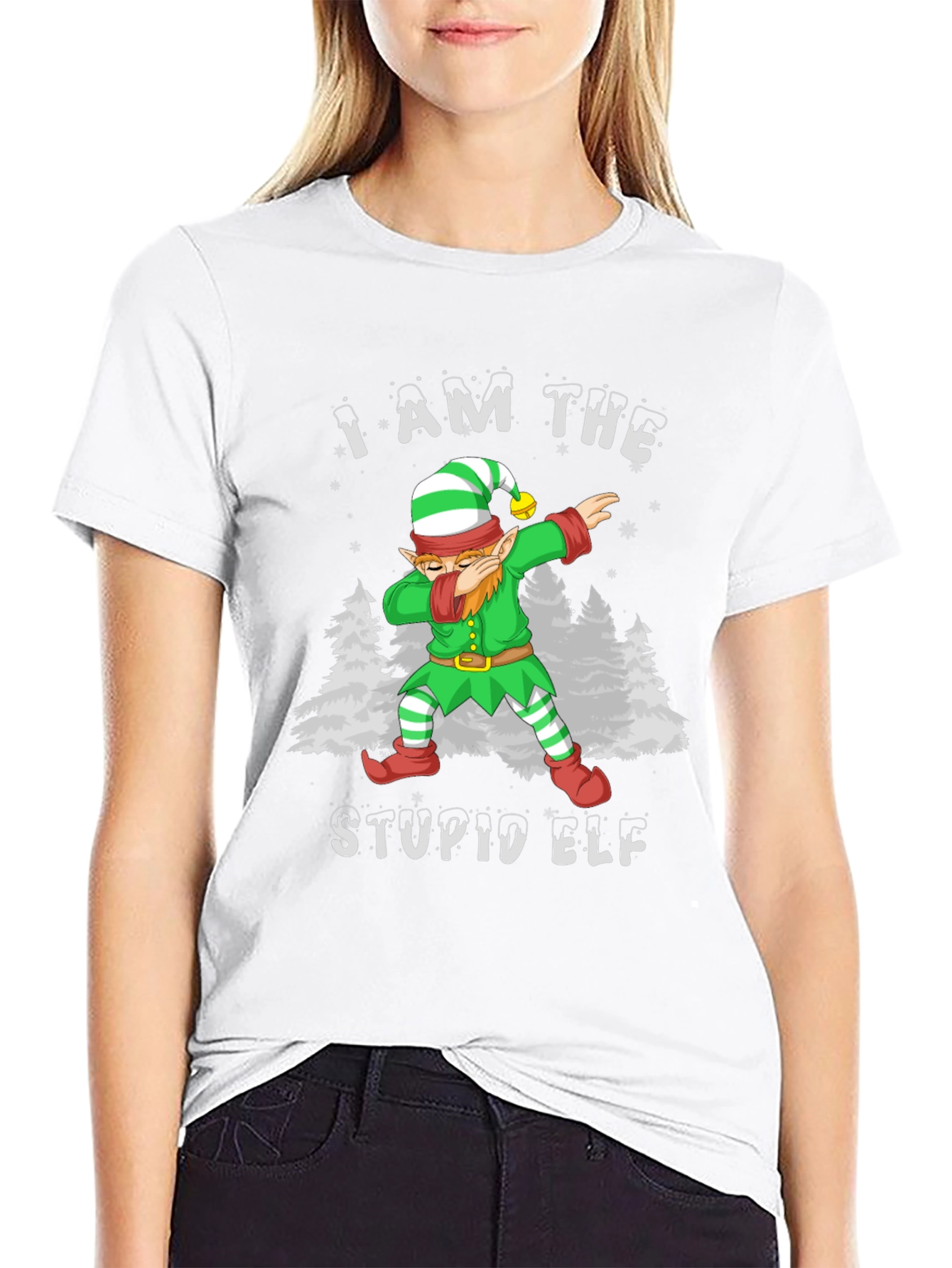 I Am The Stupid Elf T-Shirt Christmas Holiday