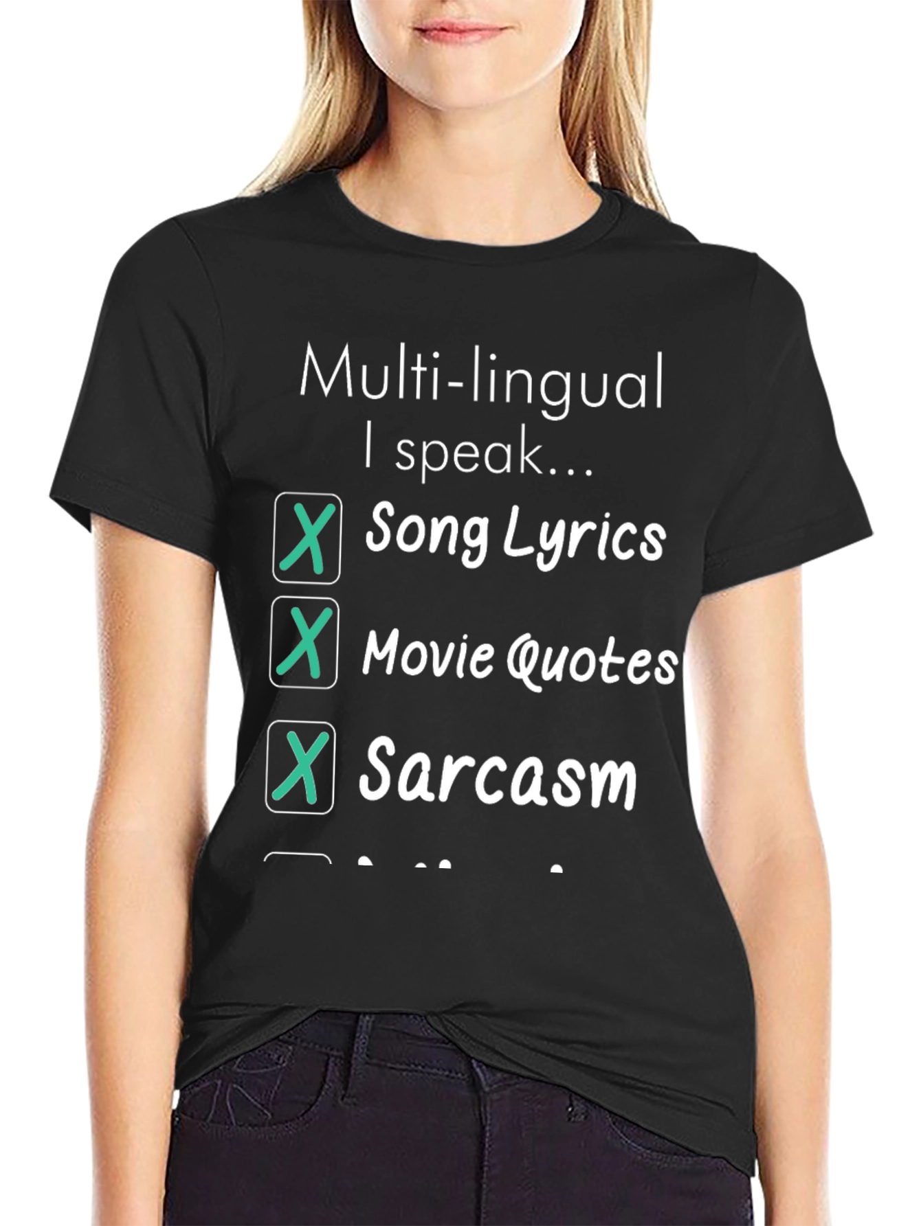 Multilingual Humor T-Shirt - Sarcastic Quotes