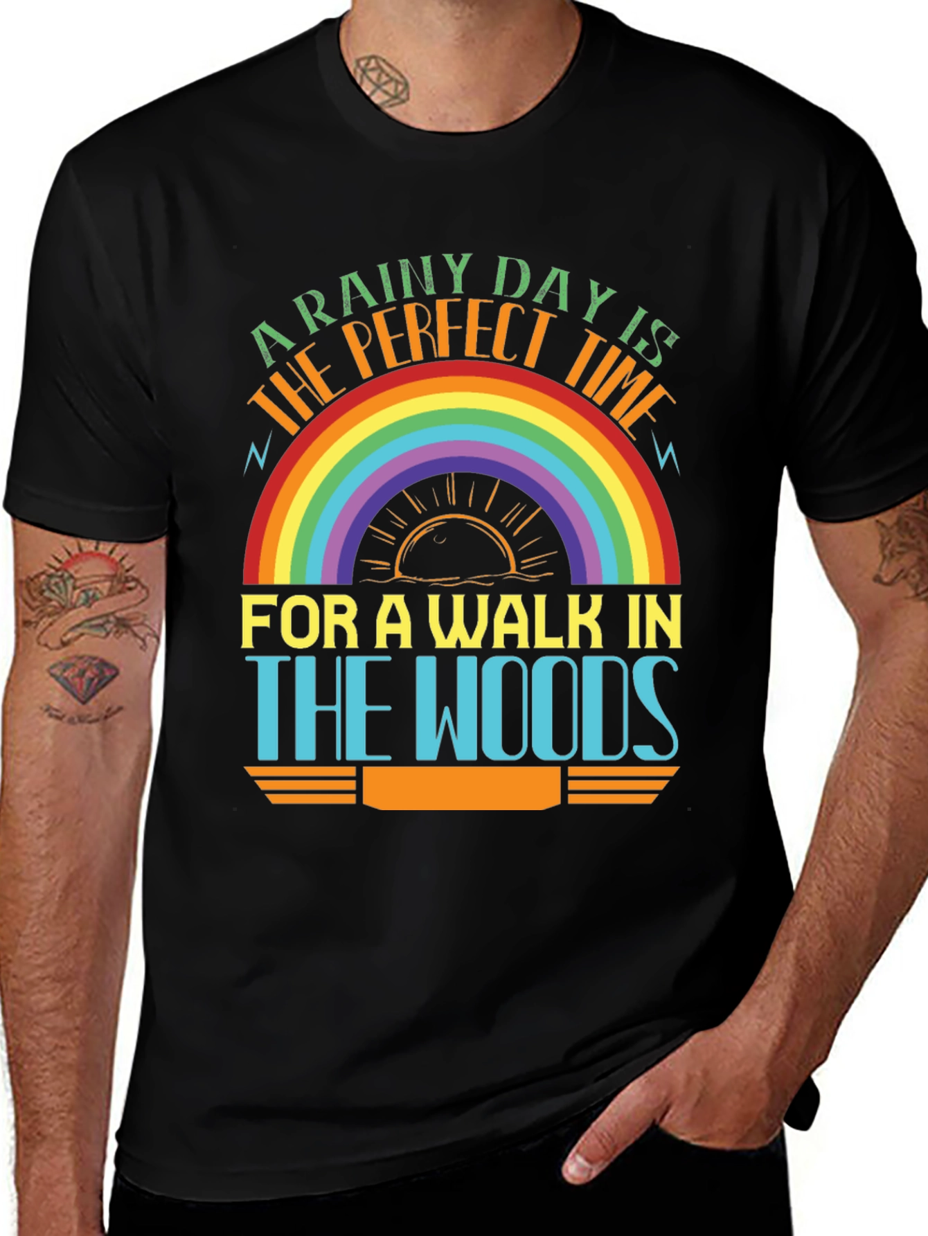 Rainy Day Walk in the Woods T-Shirt