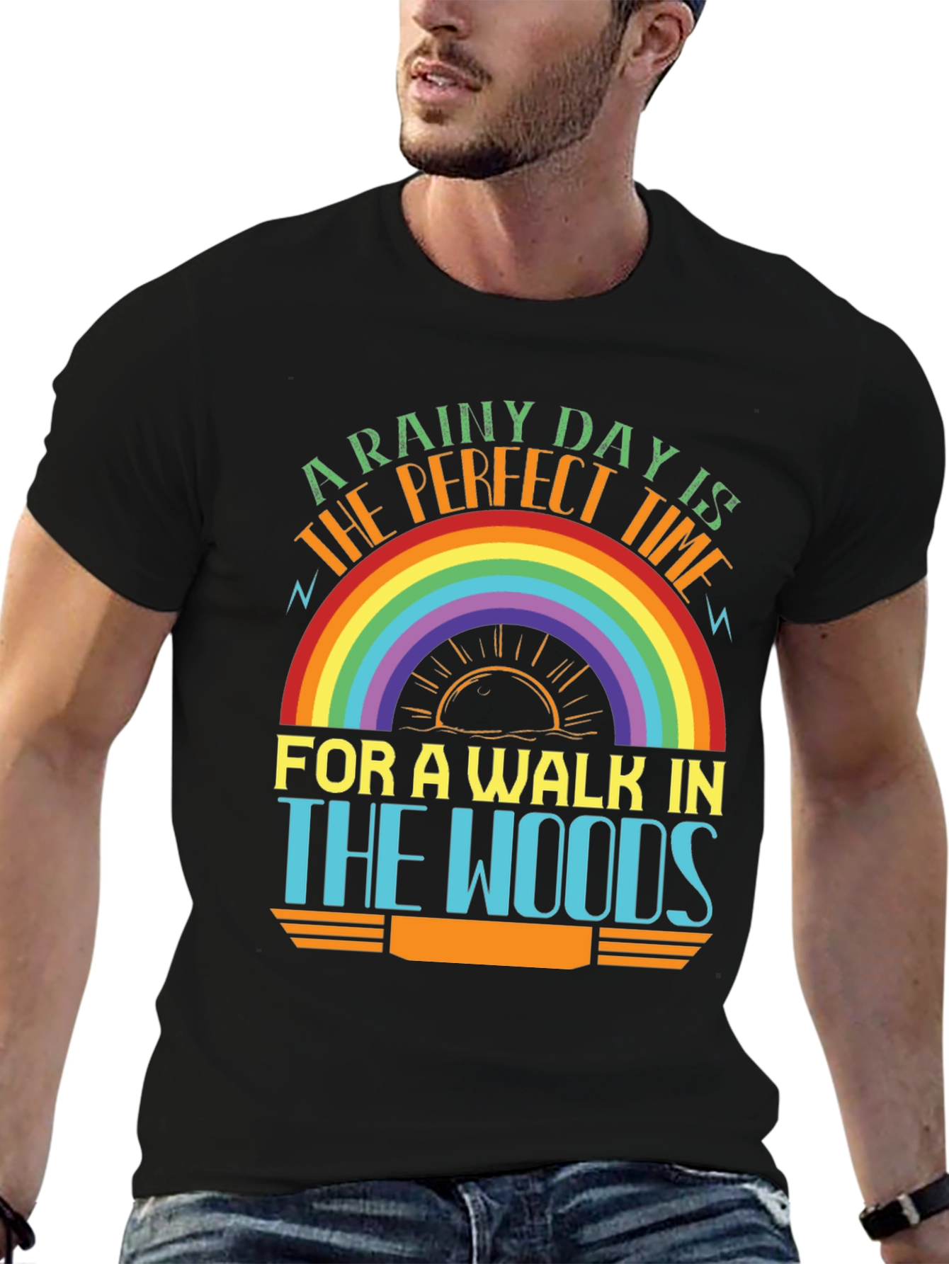 Rainy Day Walk in the Woods T-Shirt