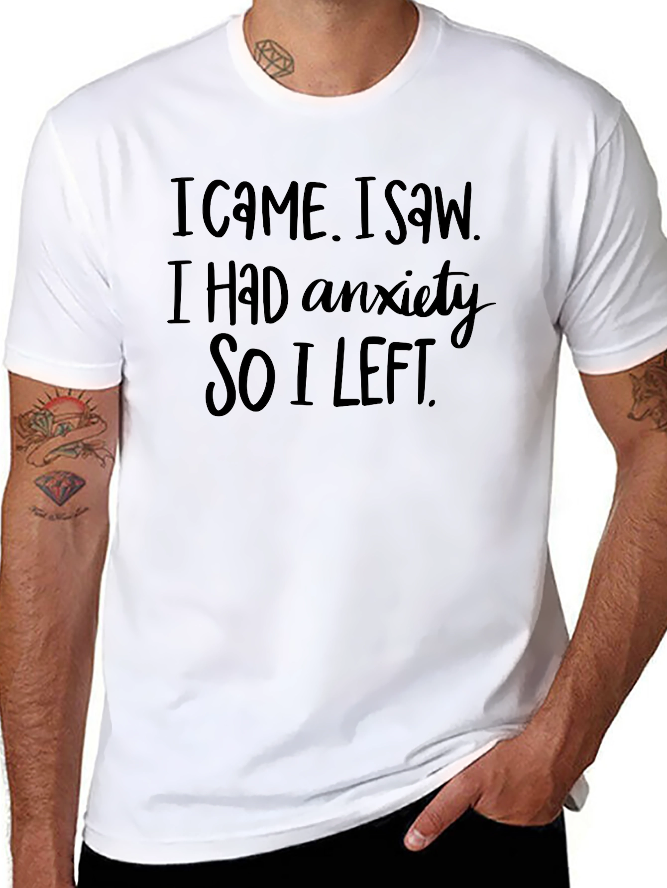 Anxiety Funny Graphic T-Shirt