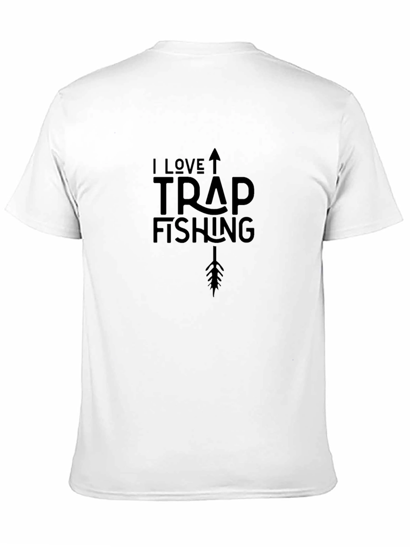 I Love Trap Fishing Black T-Shirt