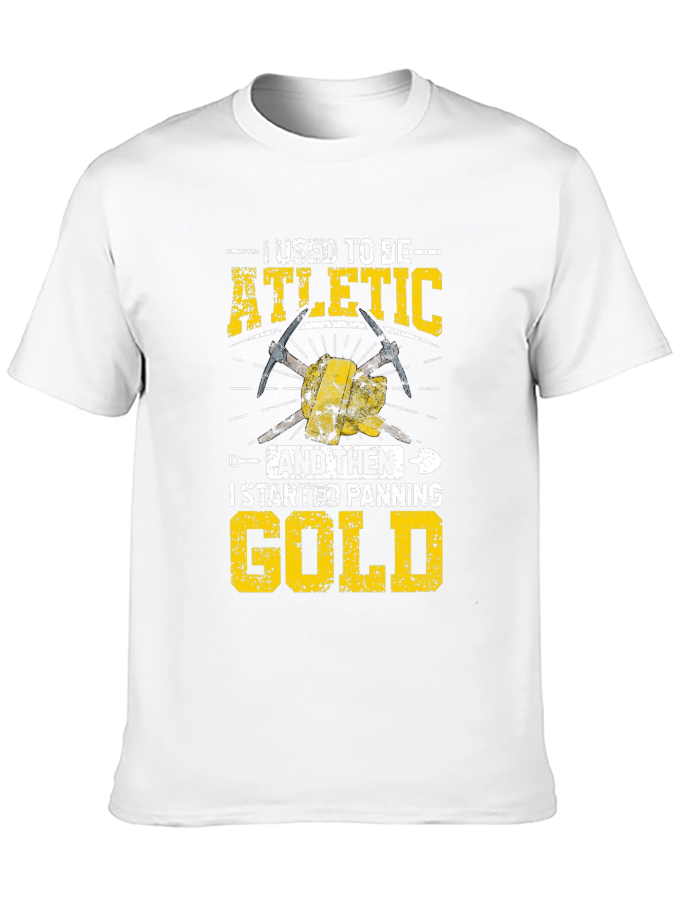 Funny Gold Panning T-Shirt - Athletic to Gold Digger