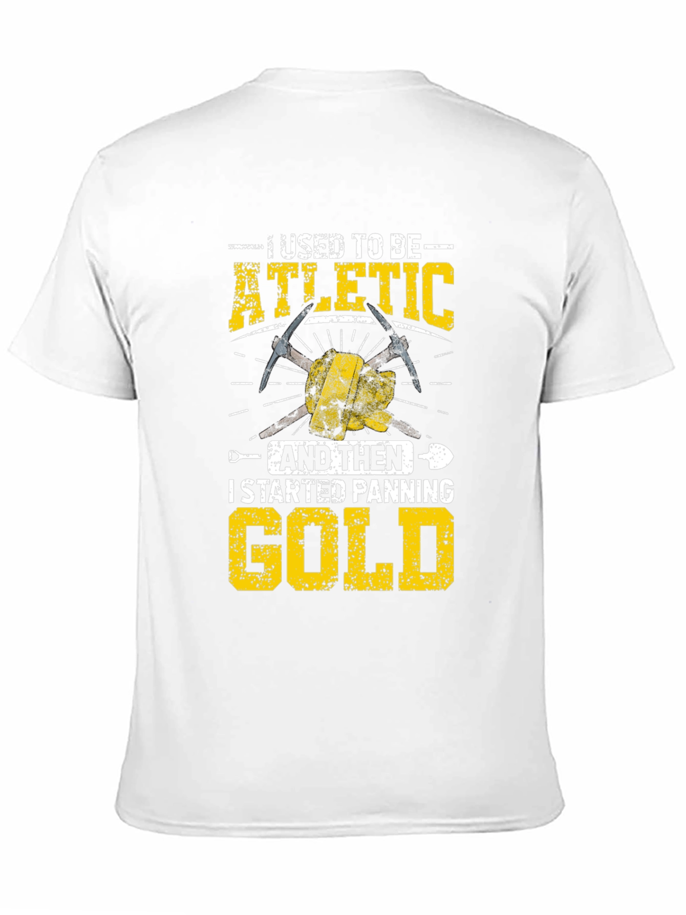 Funny Gold Panning T-Shirt - Athletic to Gold Digger