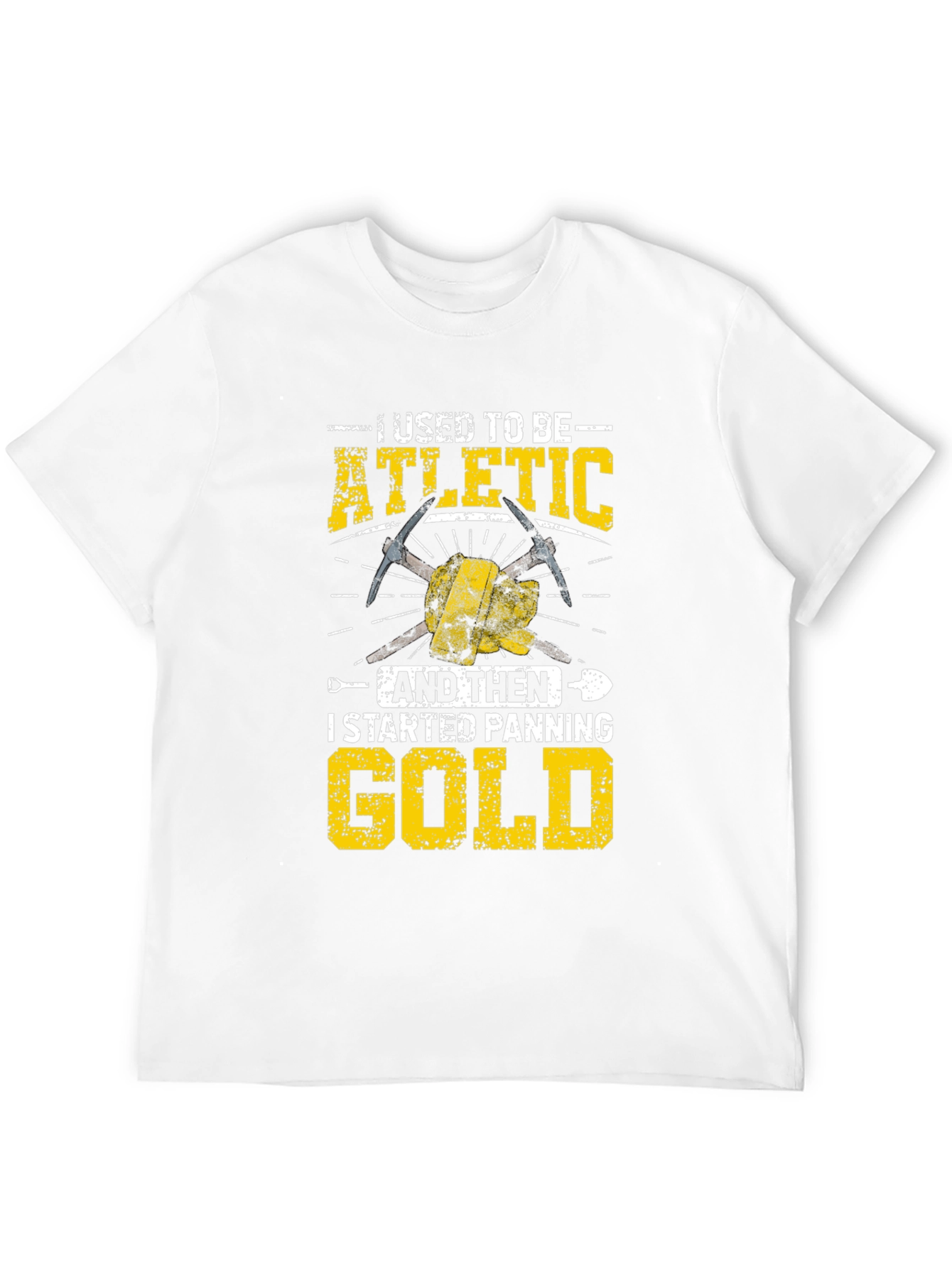 Funny Gold Panning T-Shirt - Athletic to Gold Digger