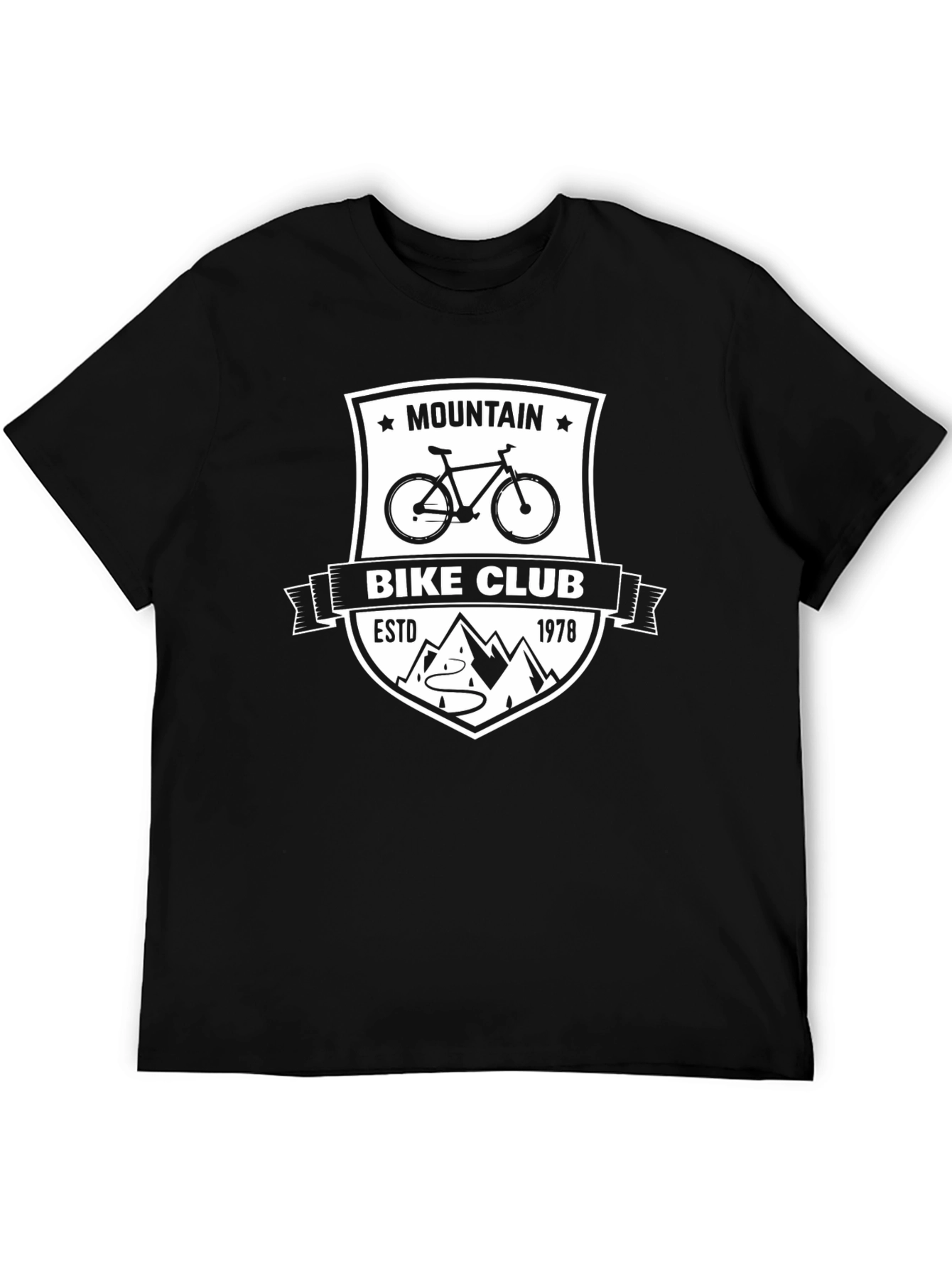 Mountain Bike Club Black Graphic Tee