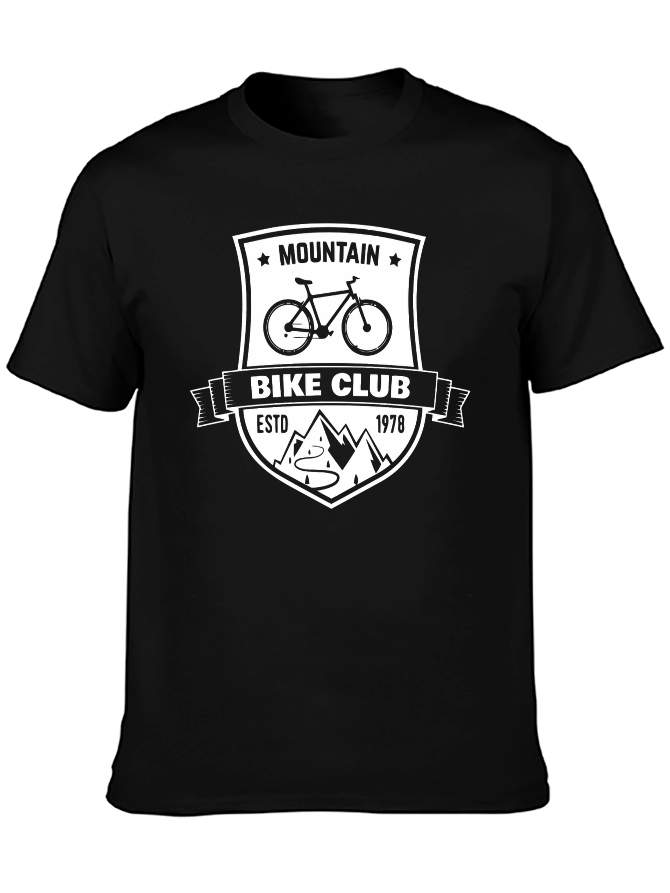 Mountain Bike Club Black Graphic Tee