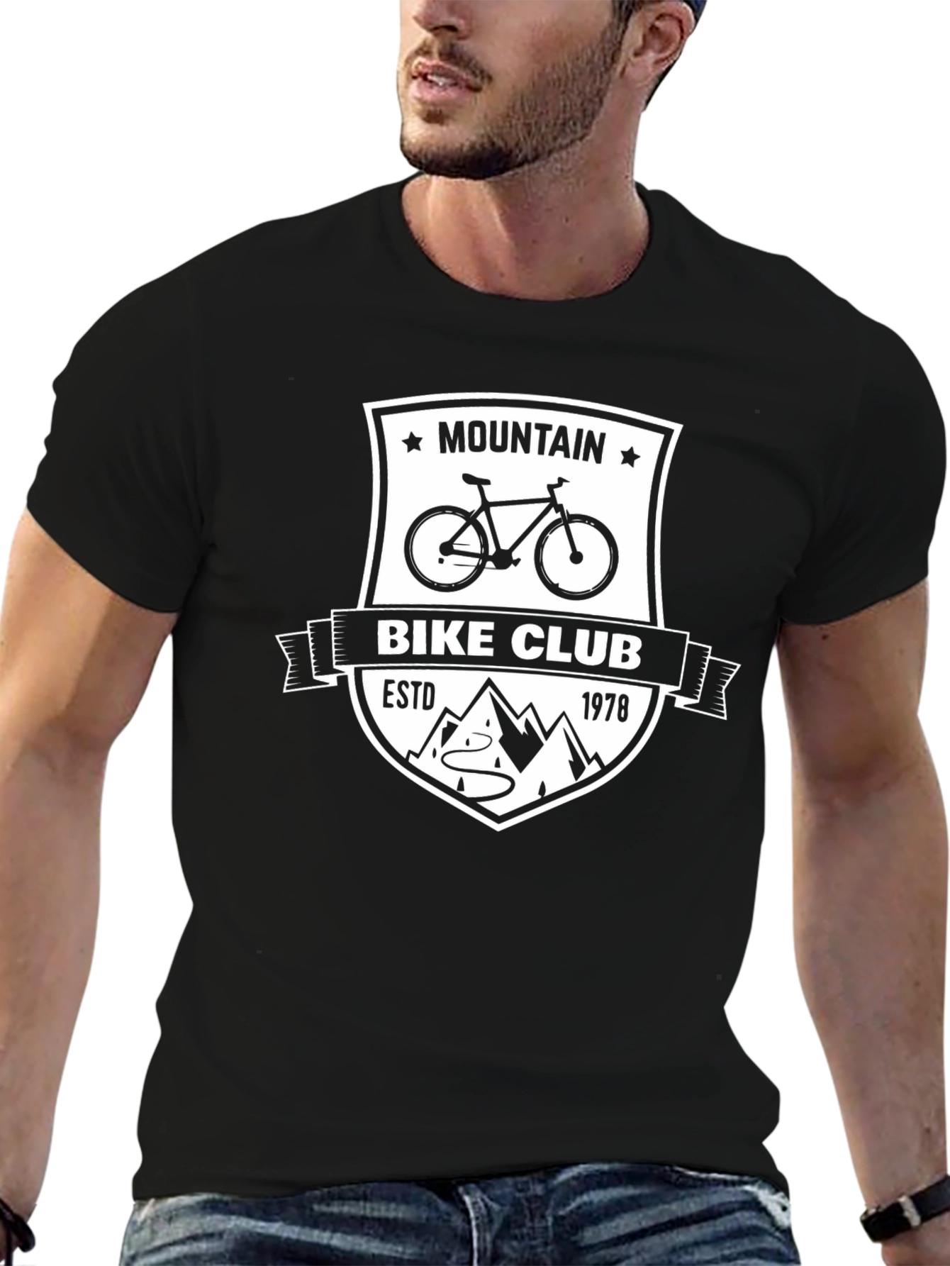 Mountain Bike Club Black Graphic Tee