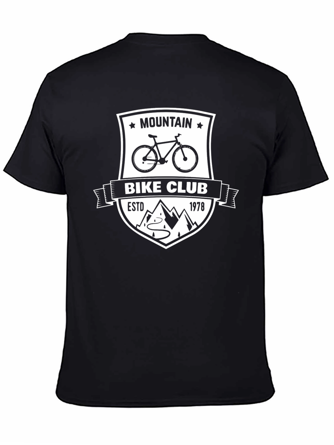 Mountain Bike Club Black Graphic Tee