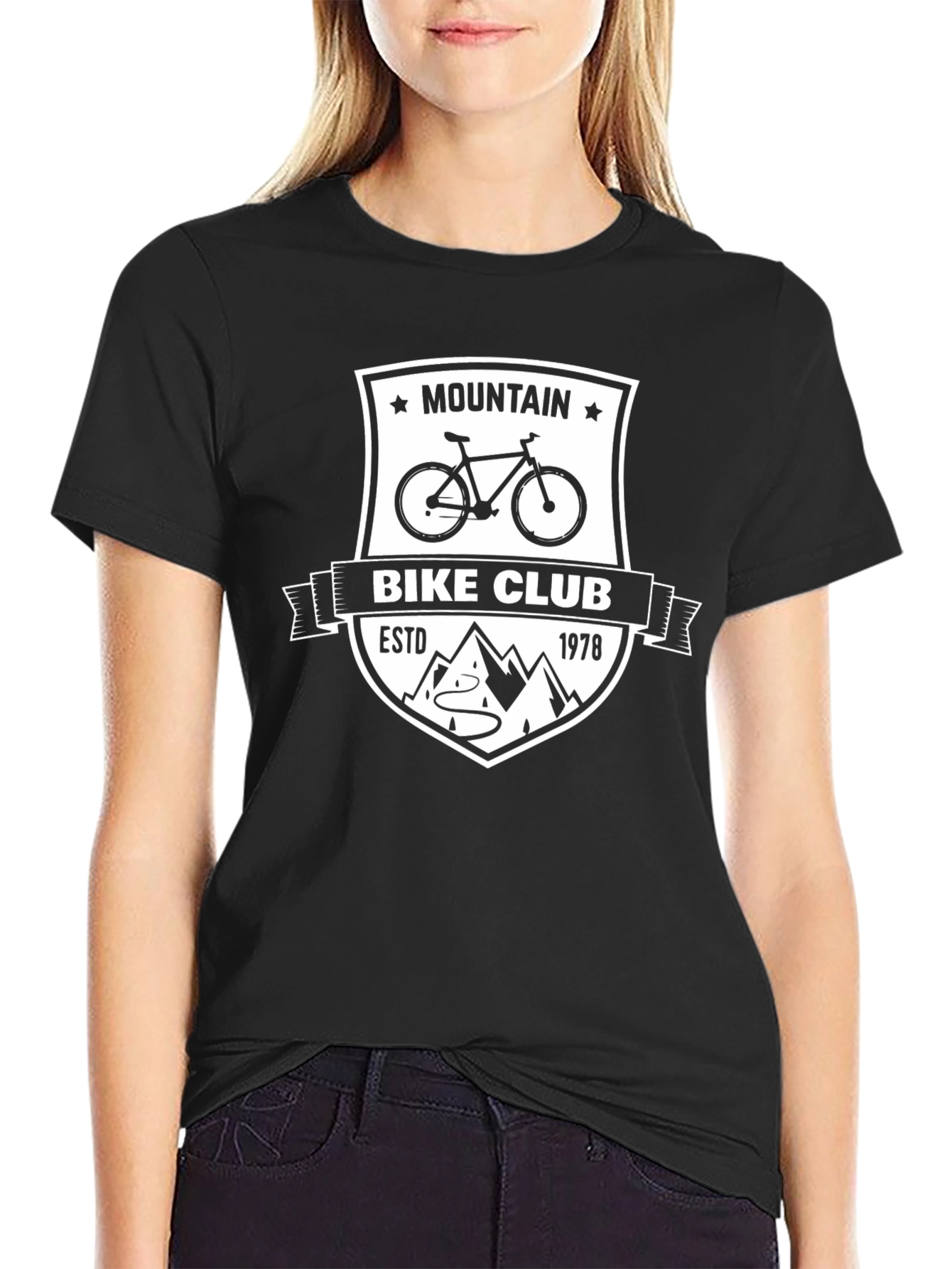 Mountain Bike Club Black Graphic Tee