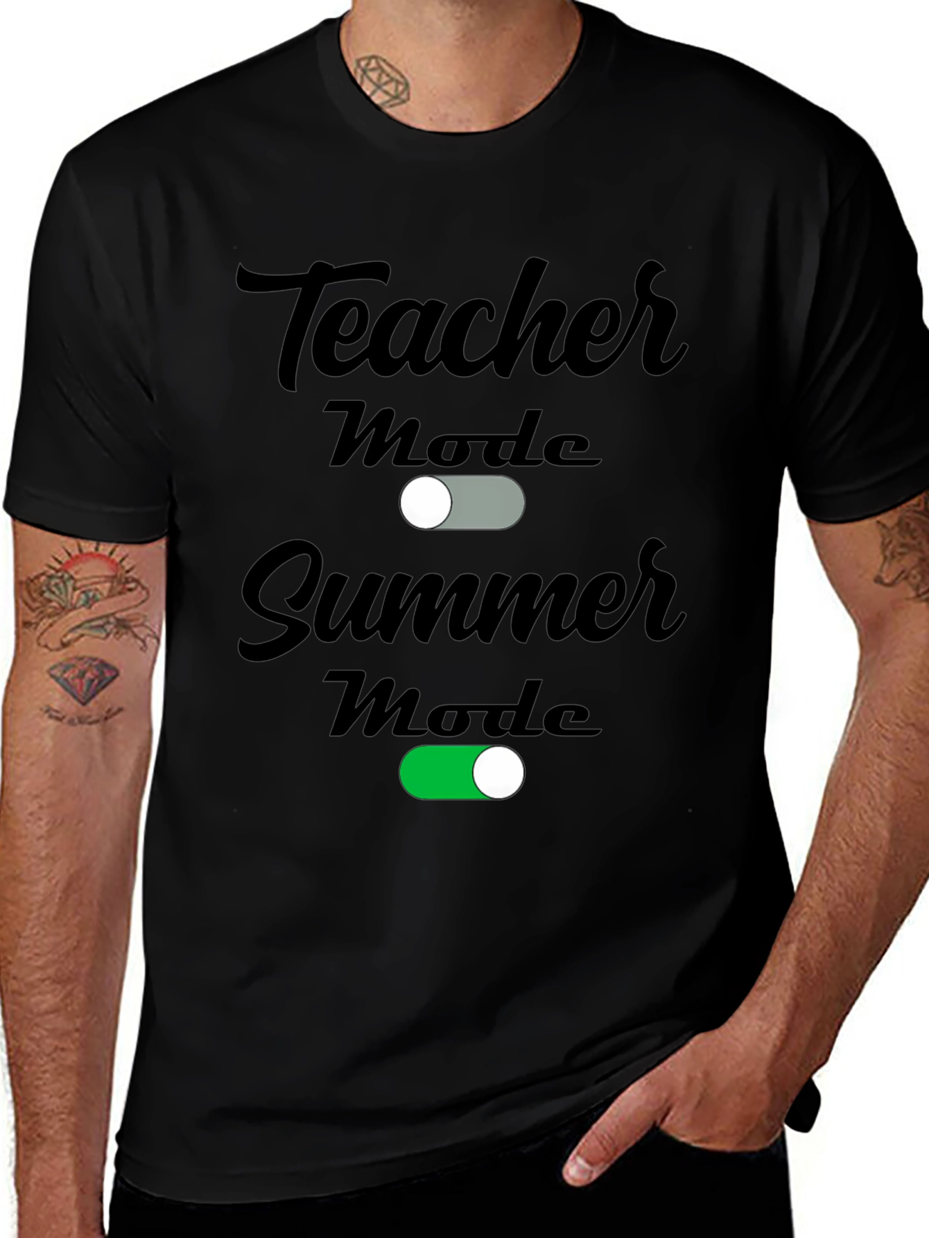 Teacher Summer Mode Graphic T-Shirt