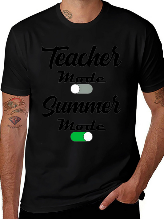 Teacher Summer Mode Graphic T-Shirt