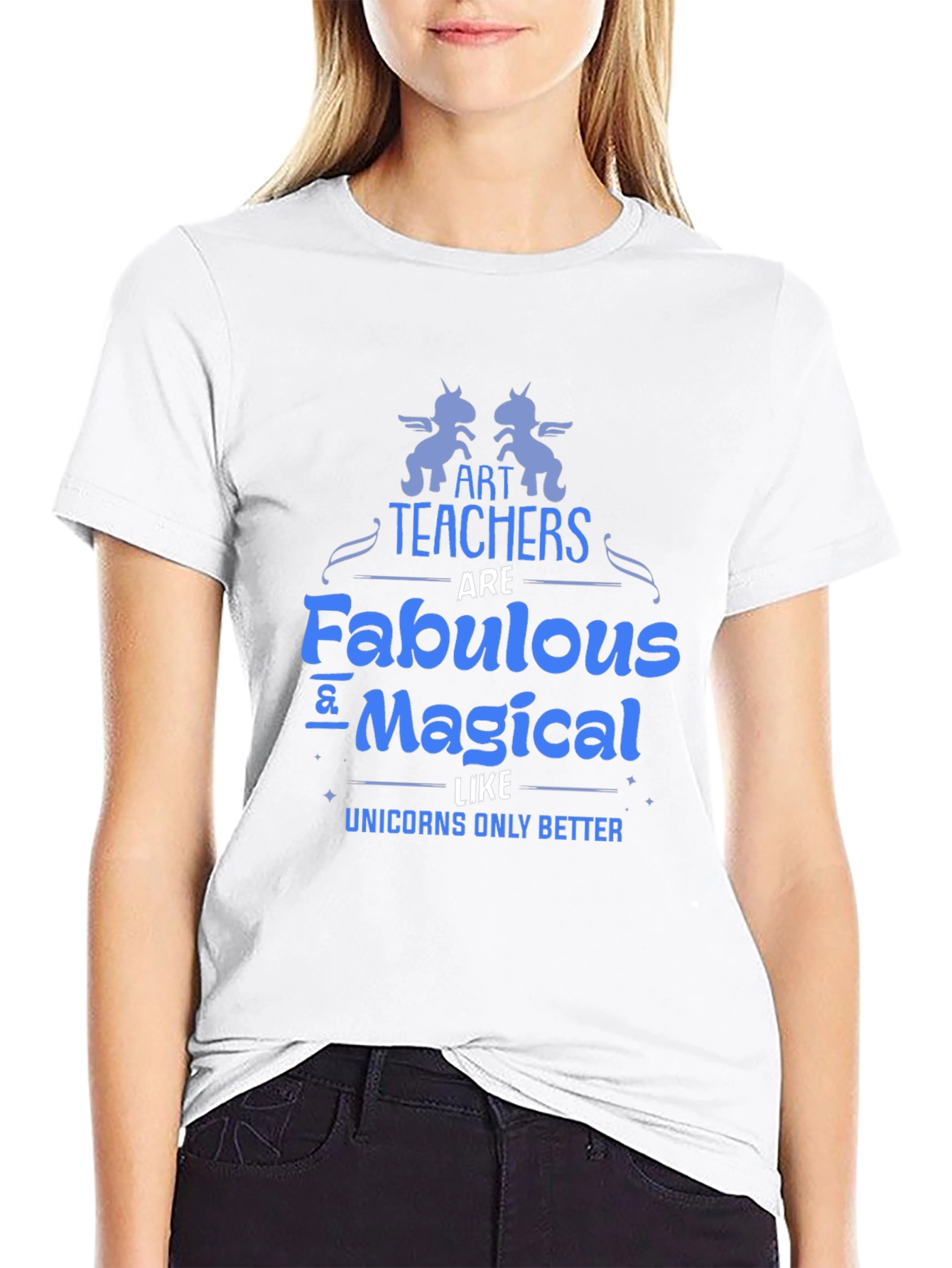 Art Teacher Fabulous Magical Unicorns T-Shirt